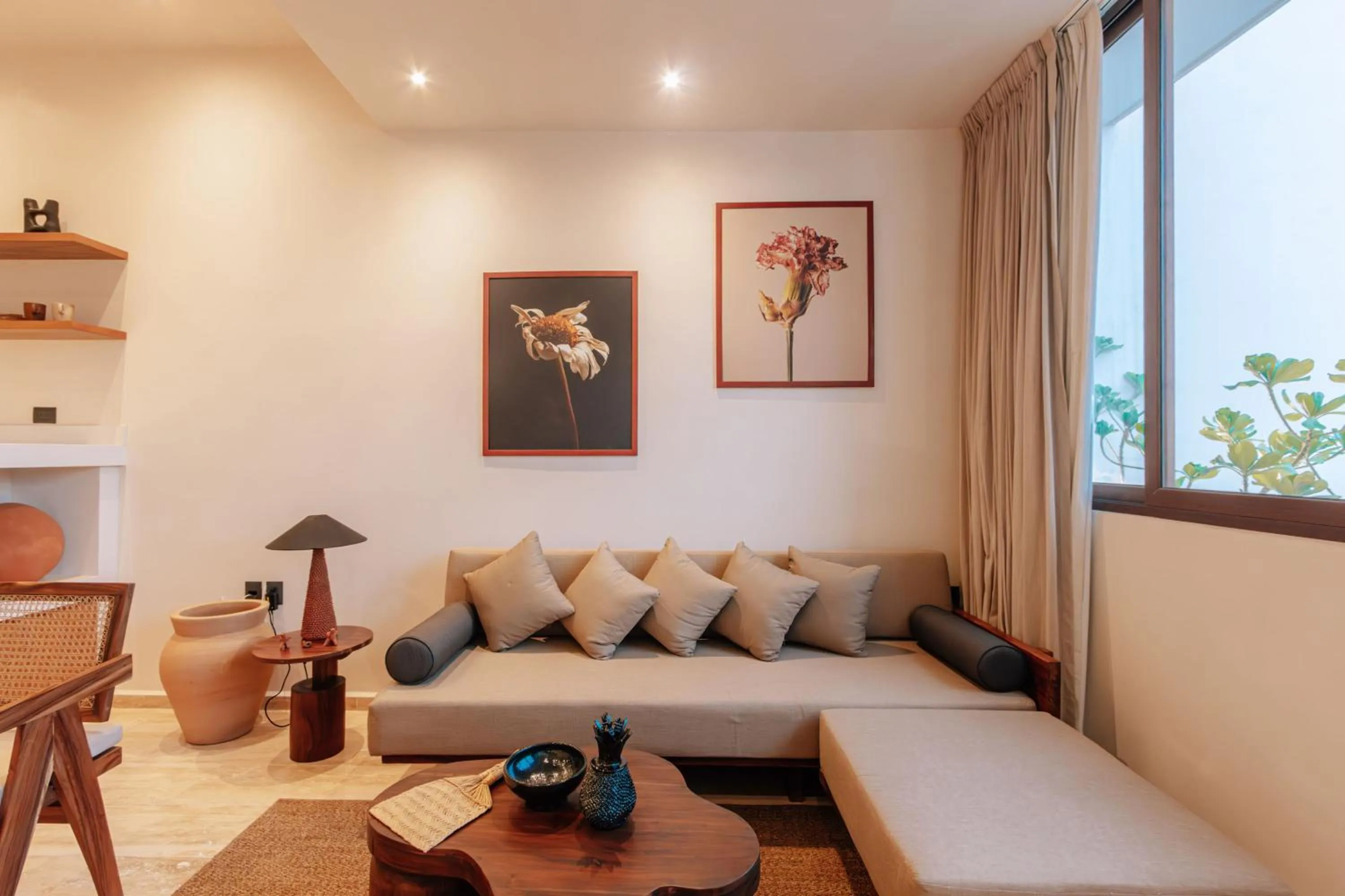 Living room in Bacab Tulum