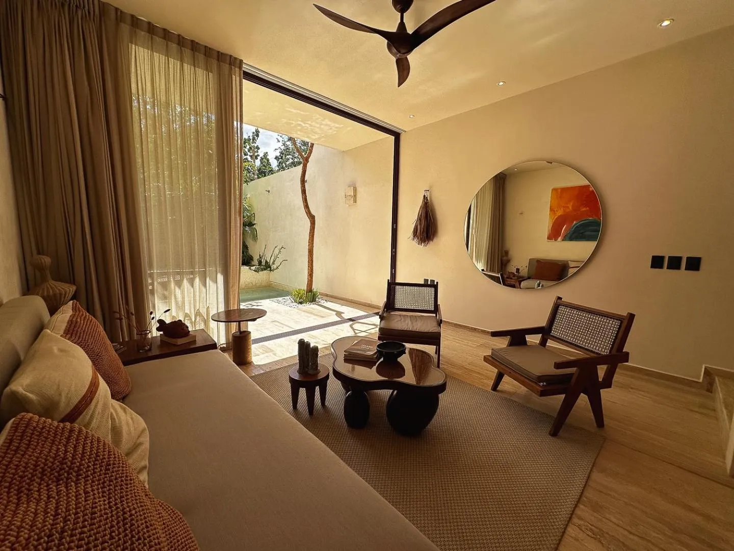 Living room in Bacab Tulum