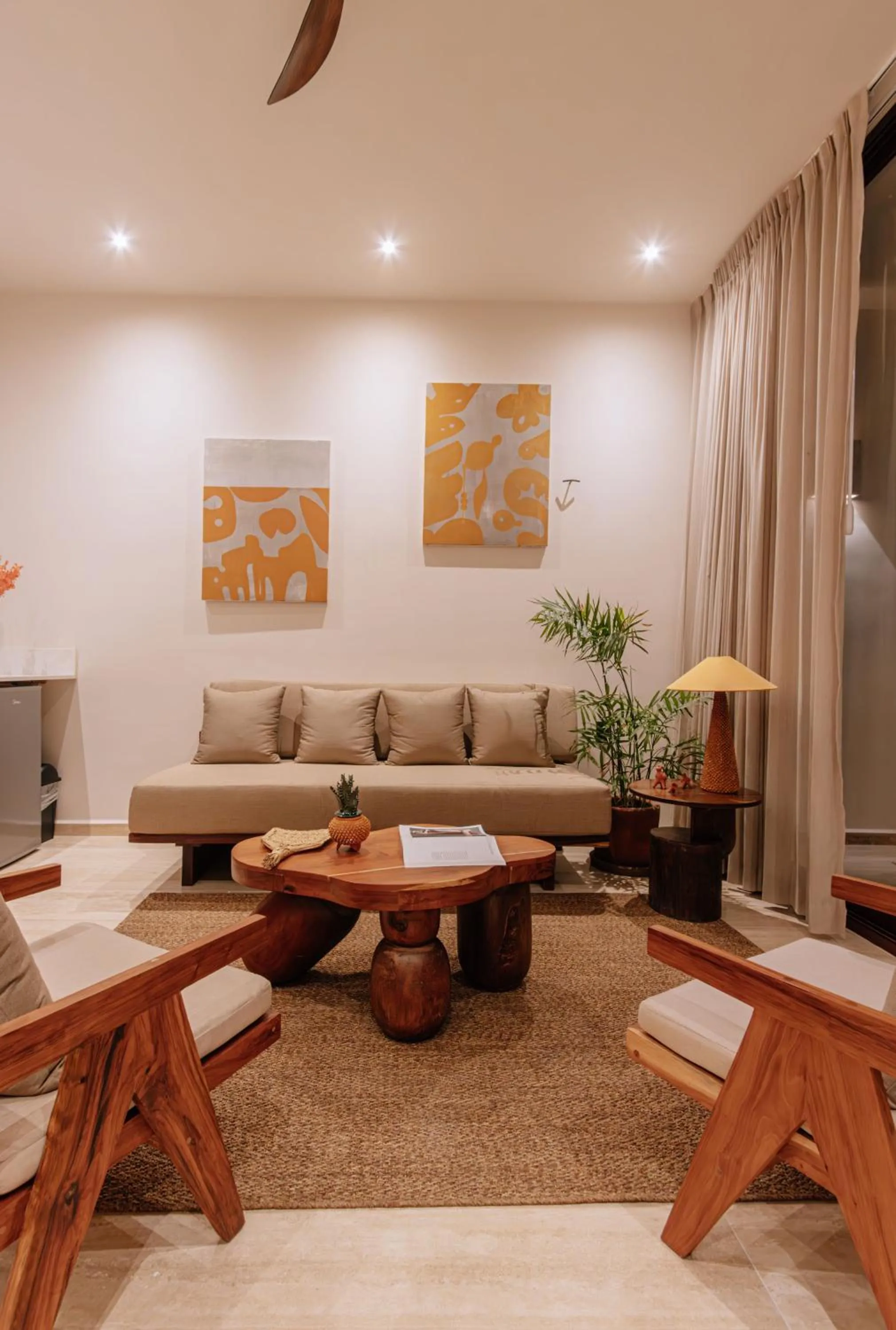 Living room in Bacab Tulum