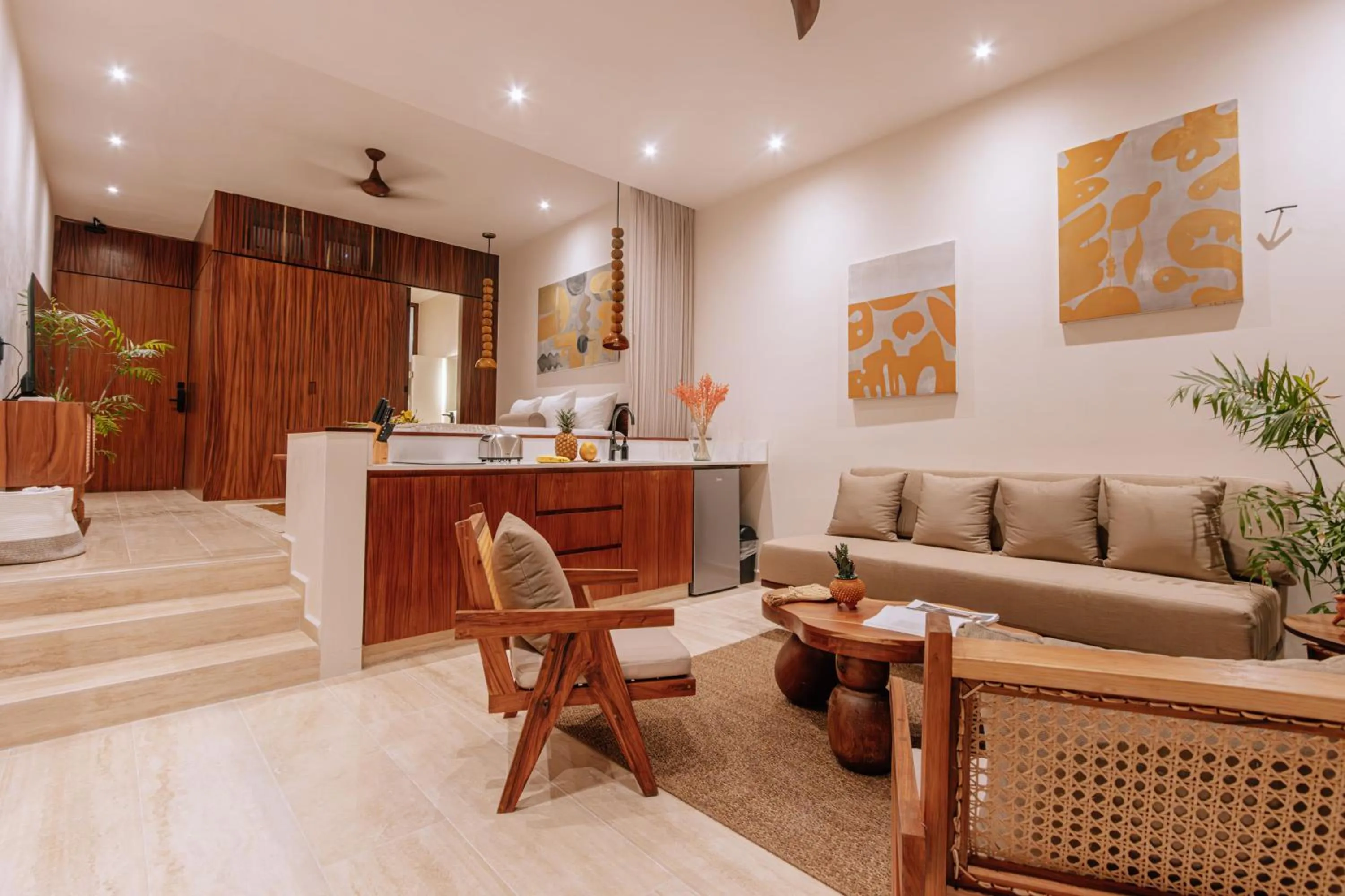 Living room in Bacab Tulum