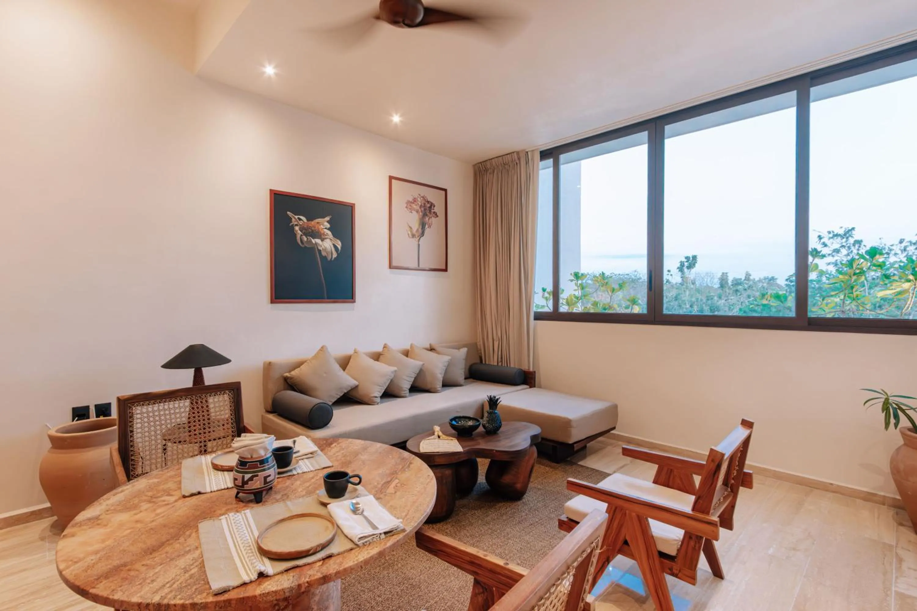 Living room in Bacab Tulum