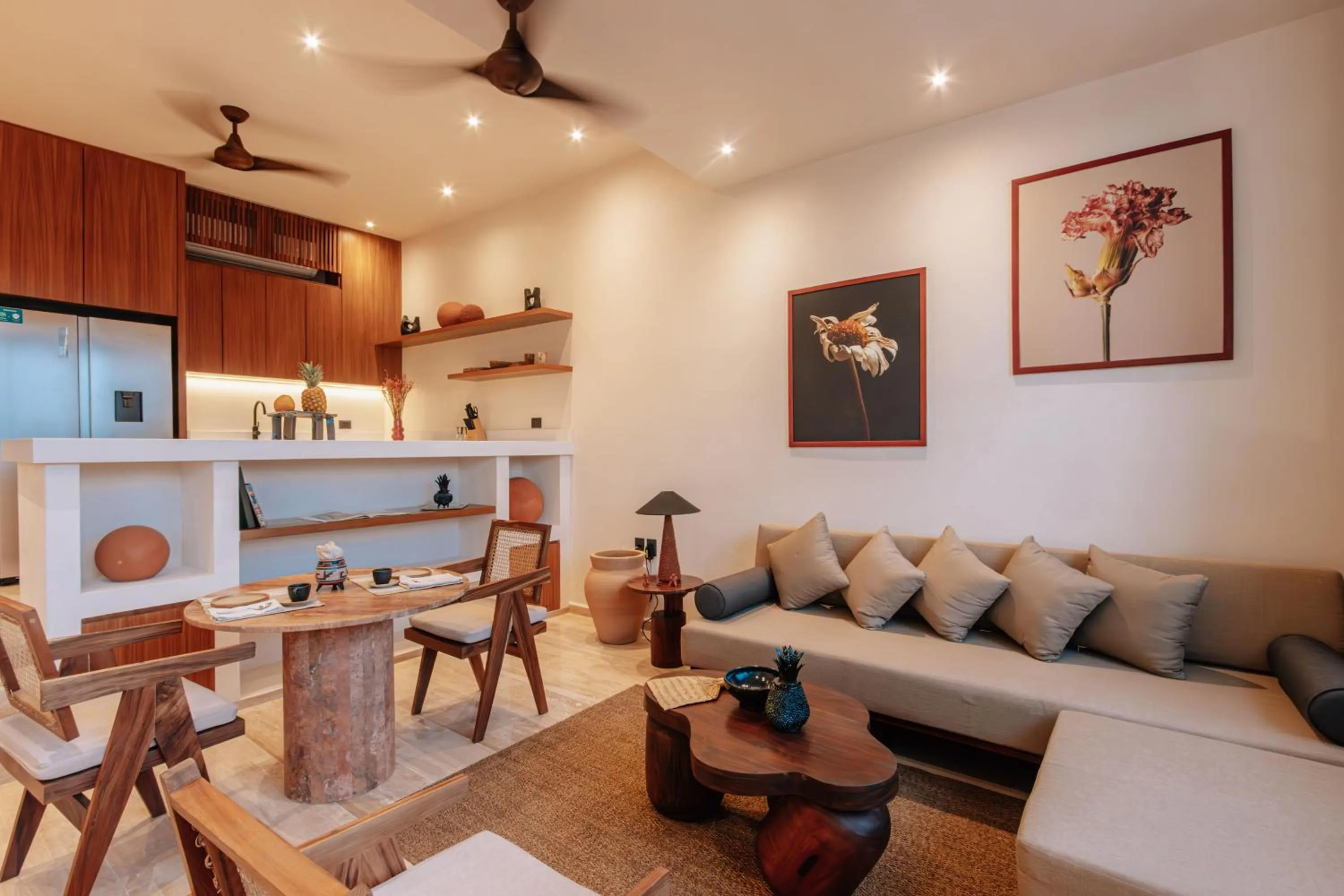 Living room in Bacab Tulum