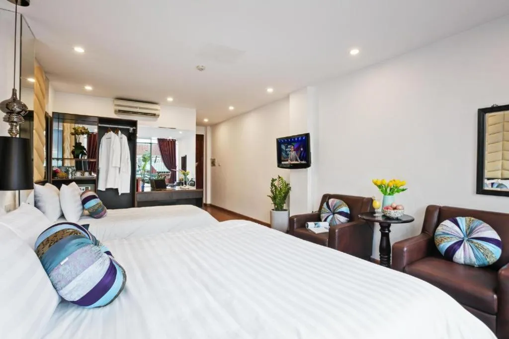 Bed in Splendid Holiday Hotel Spa