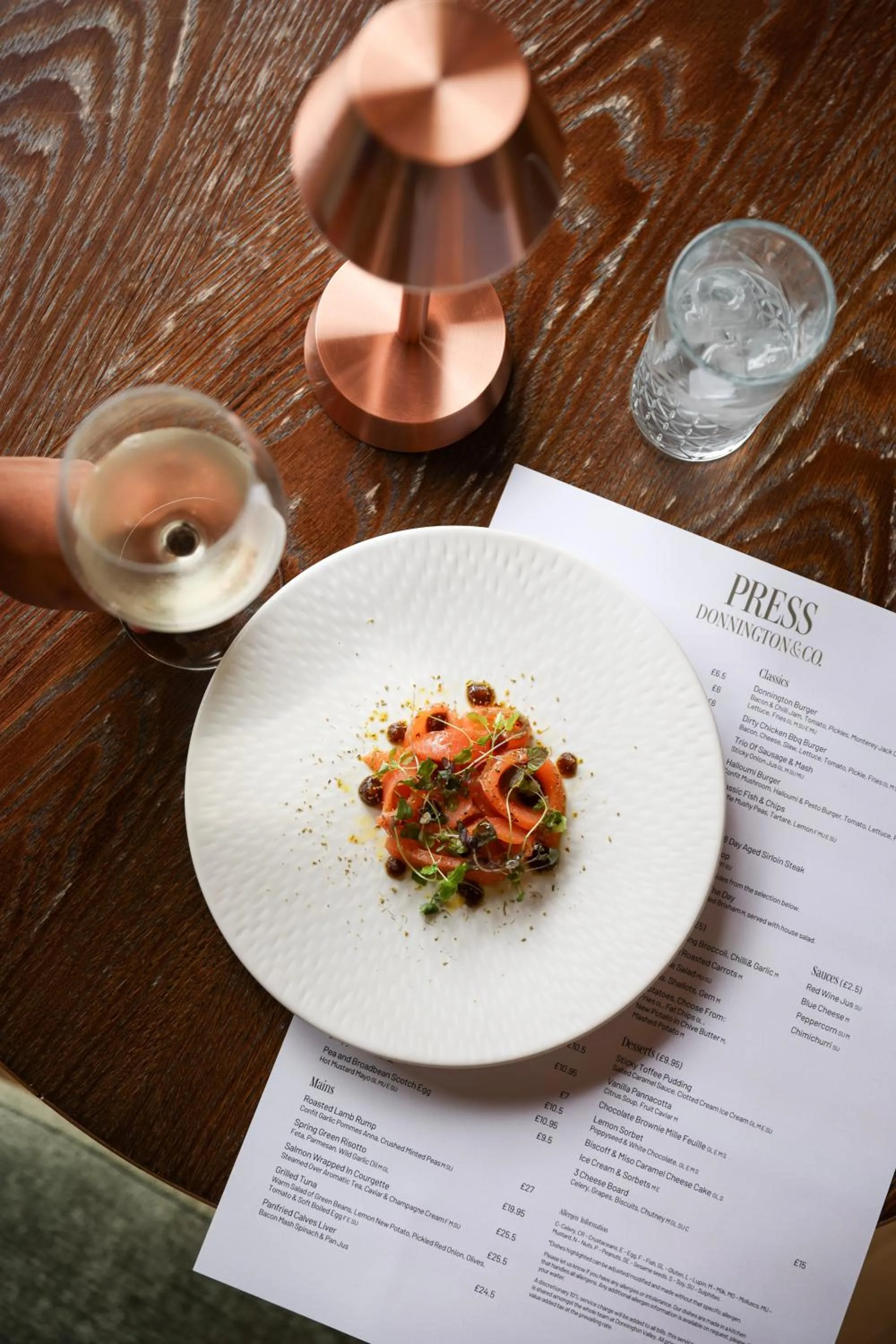 Food close-up in Donnington Hotel, Spa & Golf