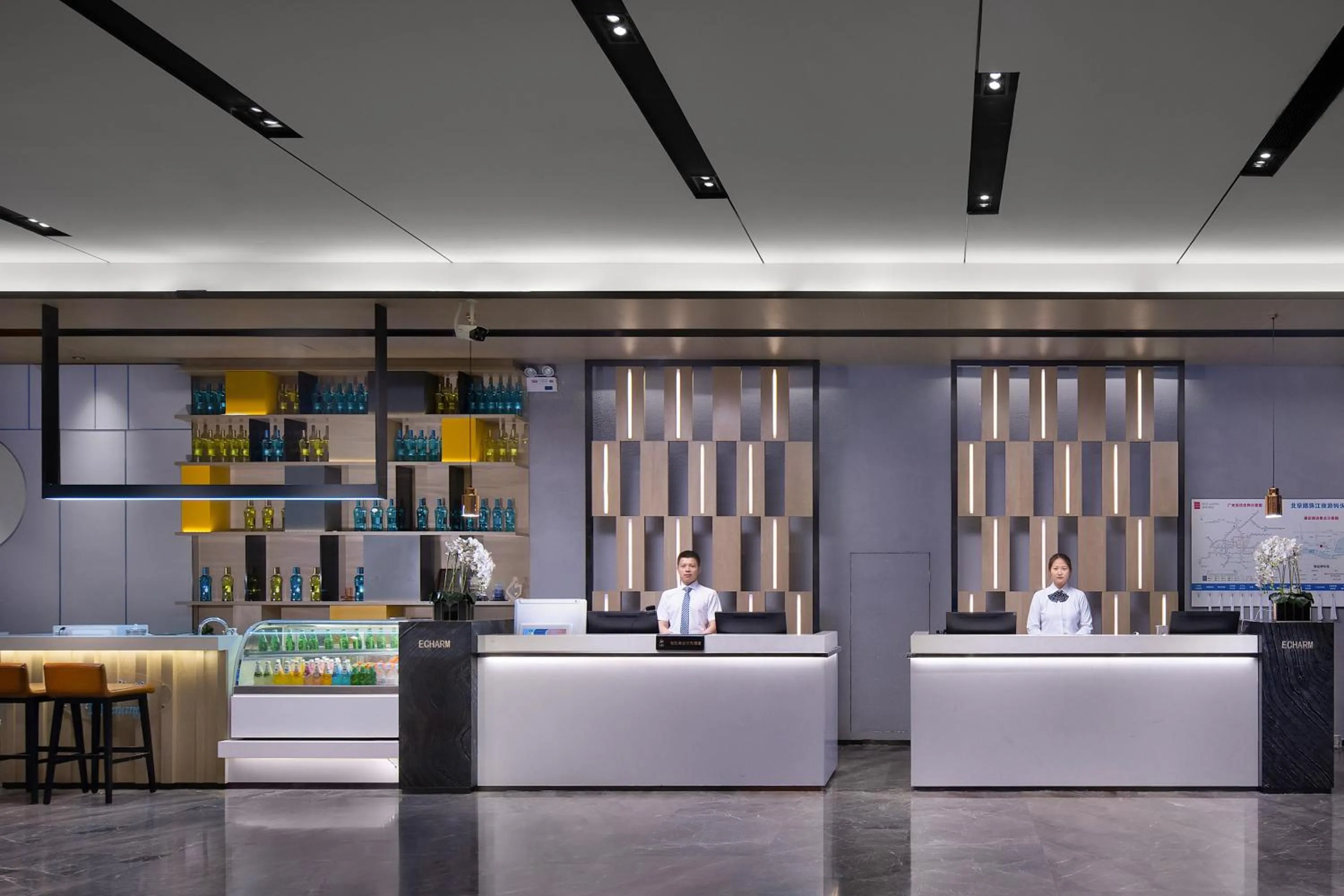 Lobby or reception in Echarm International Hotel Guangzhou Beijing Road Pedestrian Street Tianzi Wharf