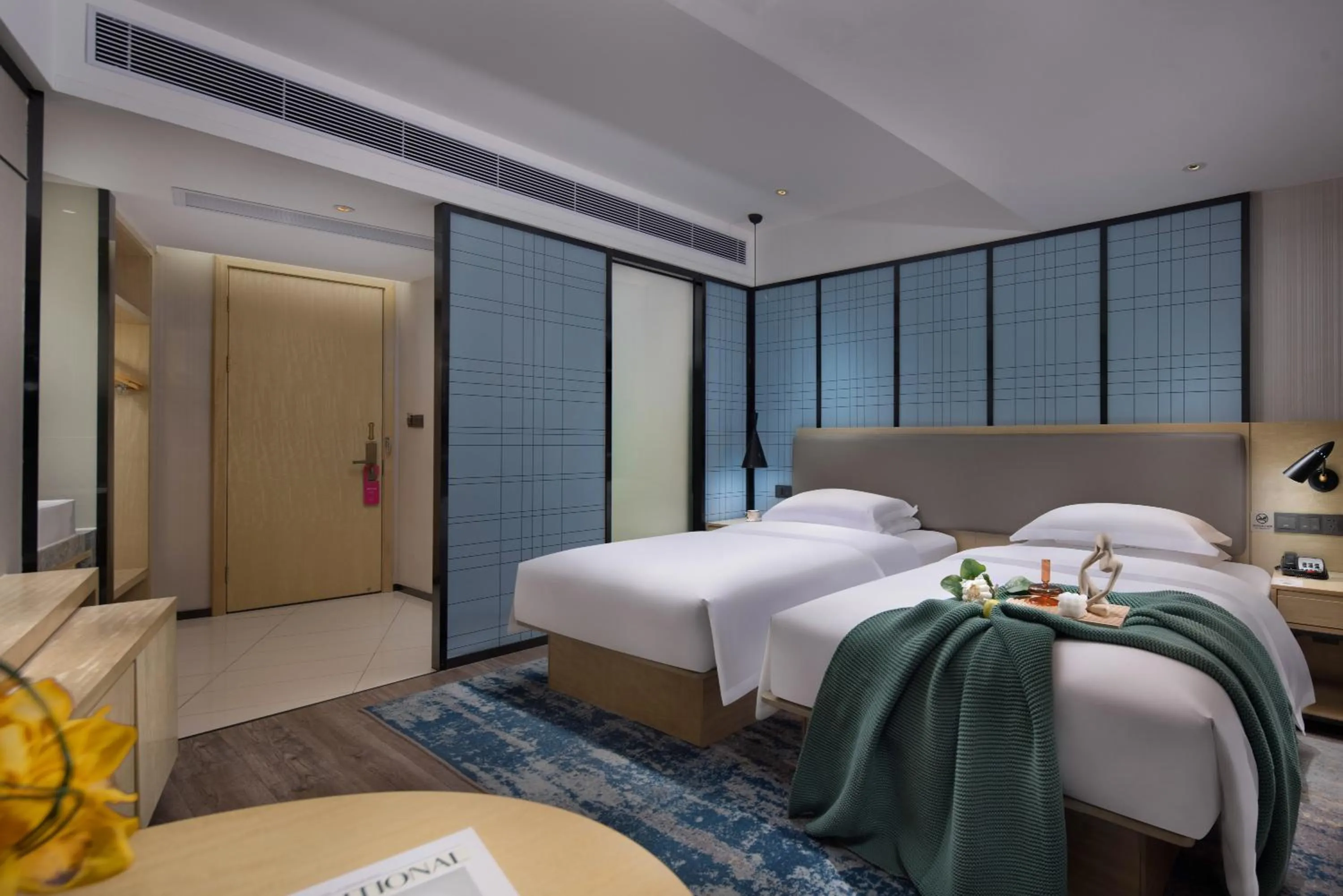 Bed in Echarm International Hotel Guangzhou Beijing Road Pedestrian Street Tianzi Wharf