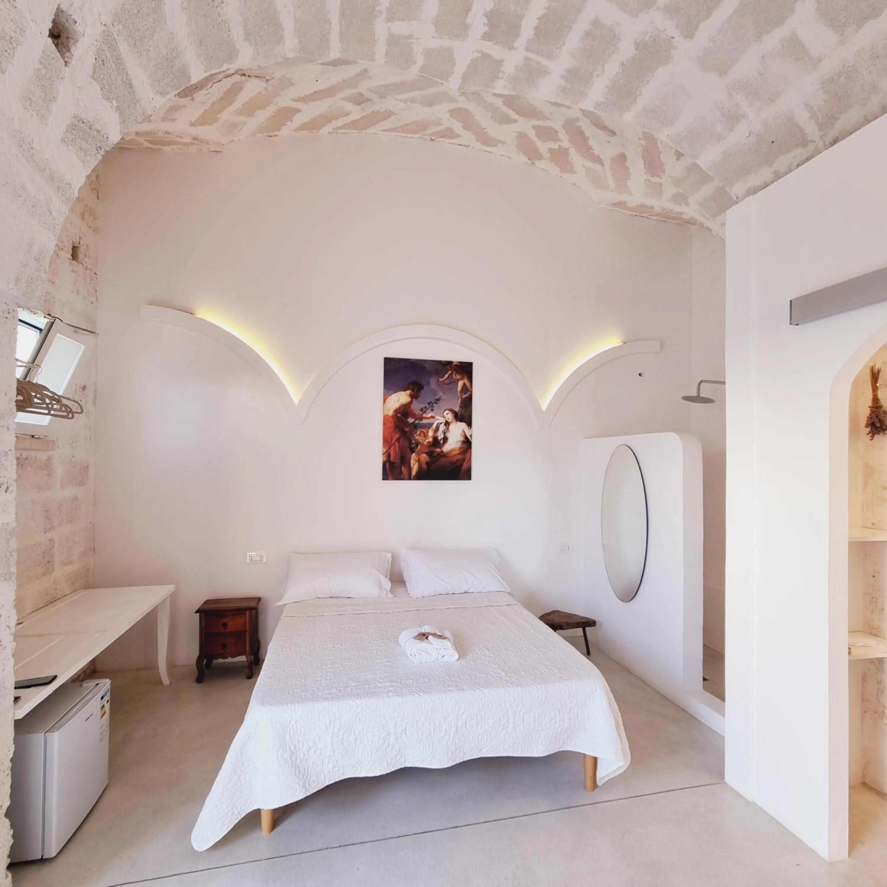 Shower, Bed in Corte Mercurio B&B