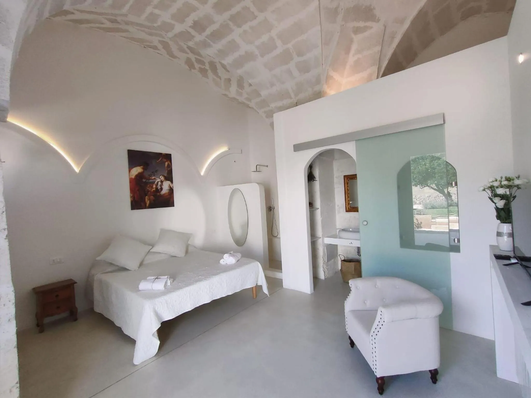 Shower, Bed in Corte Mercurio B&B