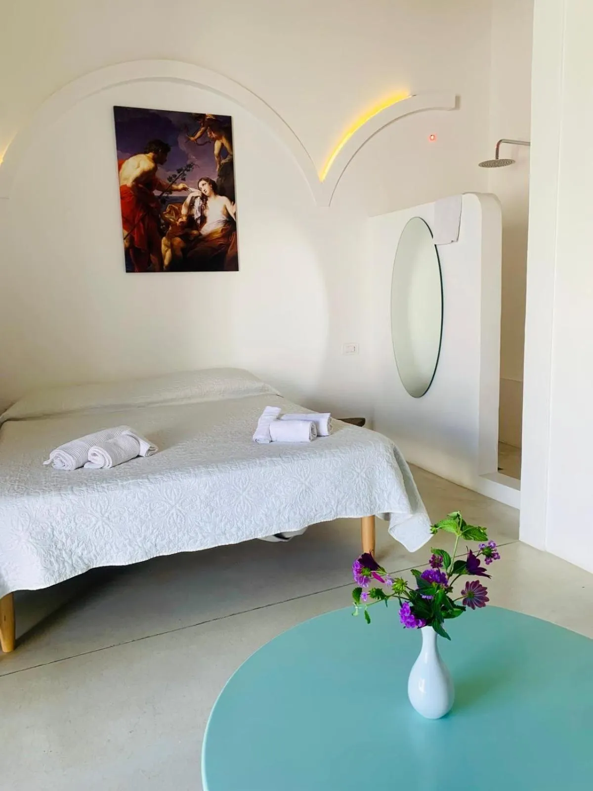 Shower, Bed in Corte Mercurio B&B