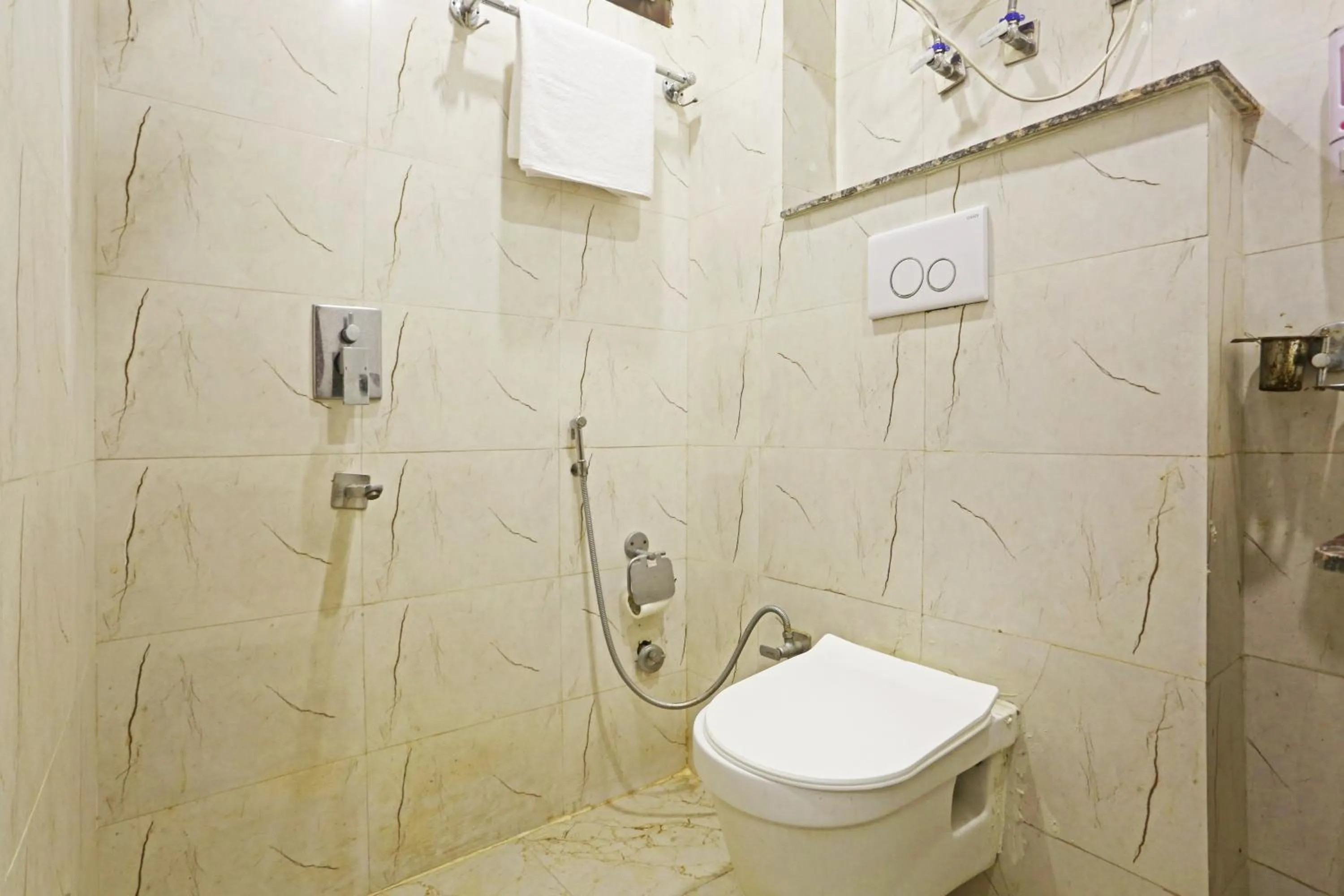 Shower in Hotel ECG Grand Inn-Near Delhi Airport free Airport Drop