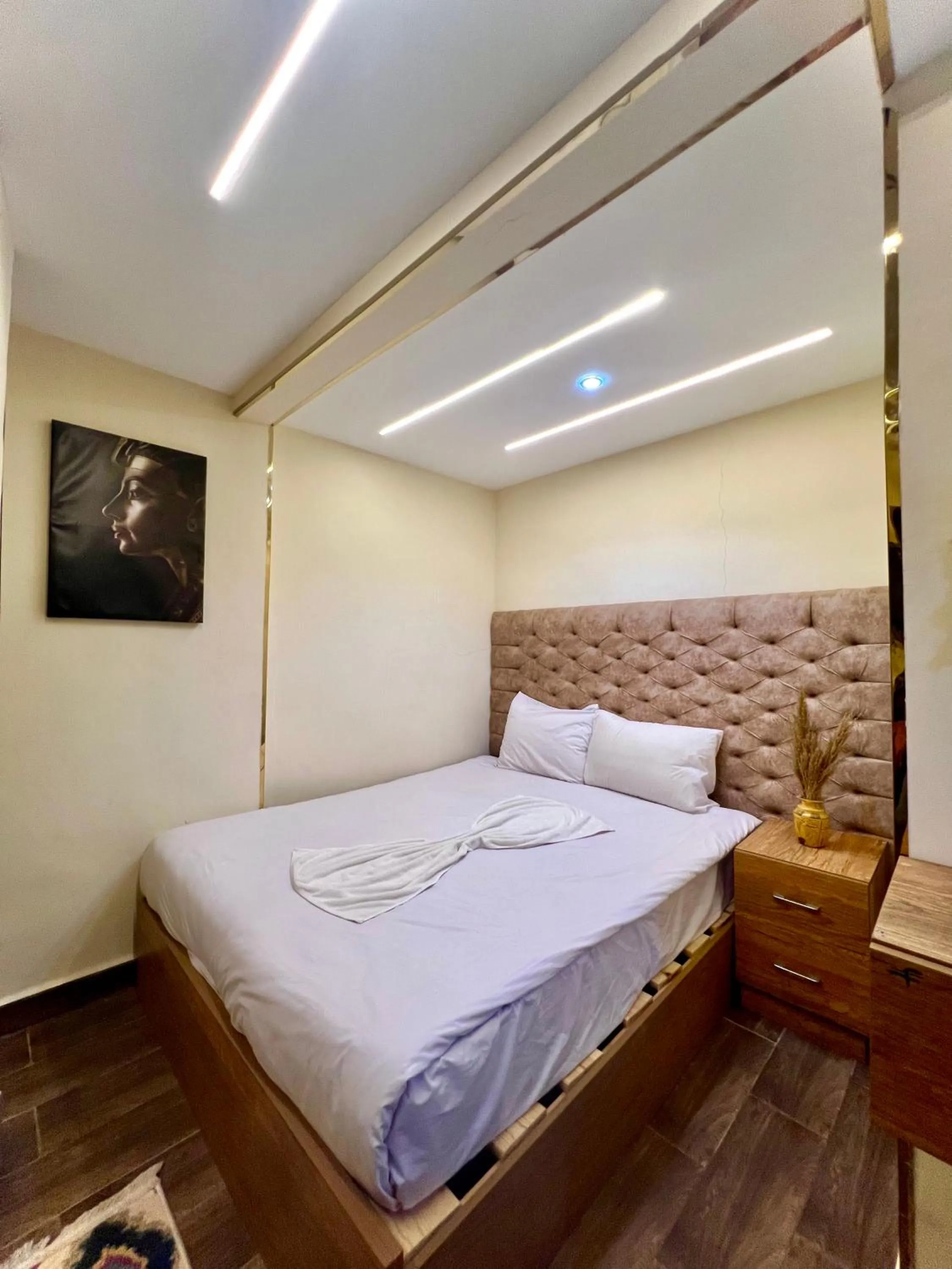 Bed in Farsha Pyramids Inn