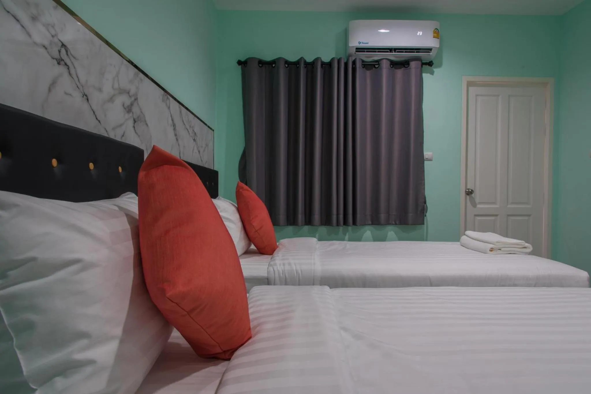 Bed in Anatasia Apartment Phuket