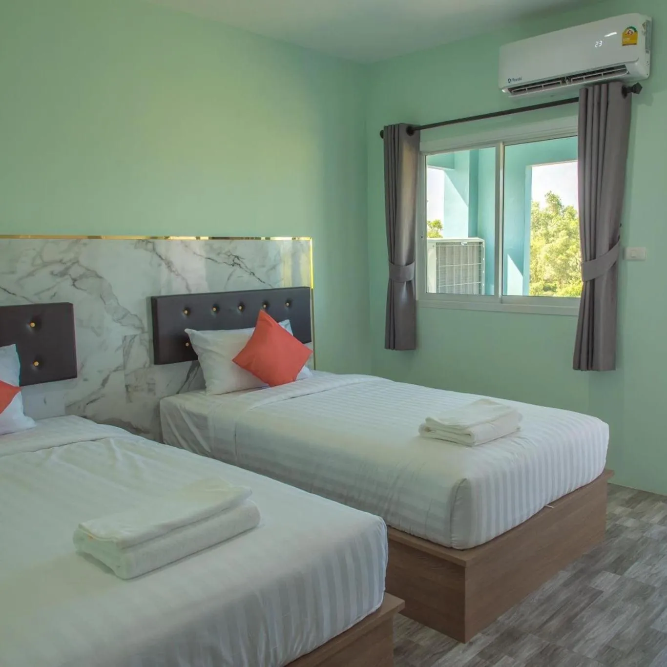 Bed in Anatasia Apartment Phuket
