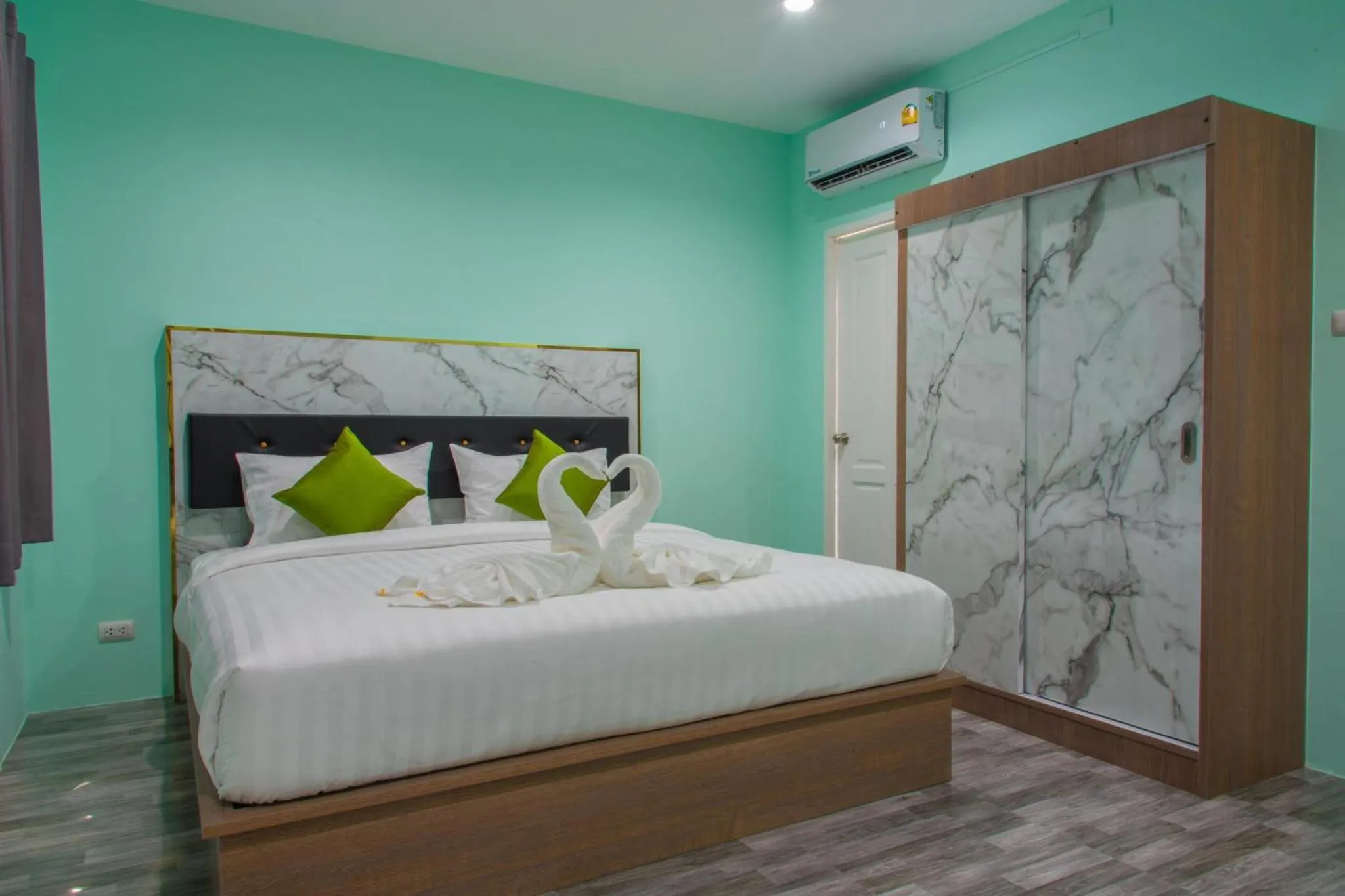 Bed in Anatasia Apartment Phuket