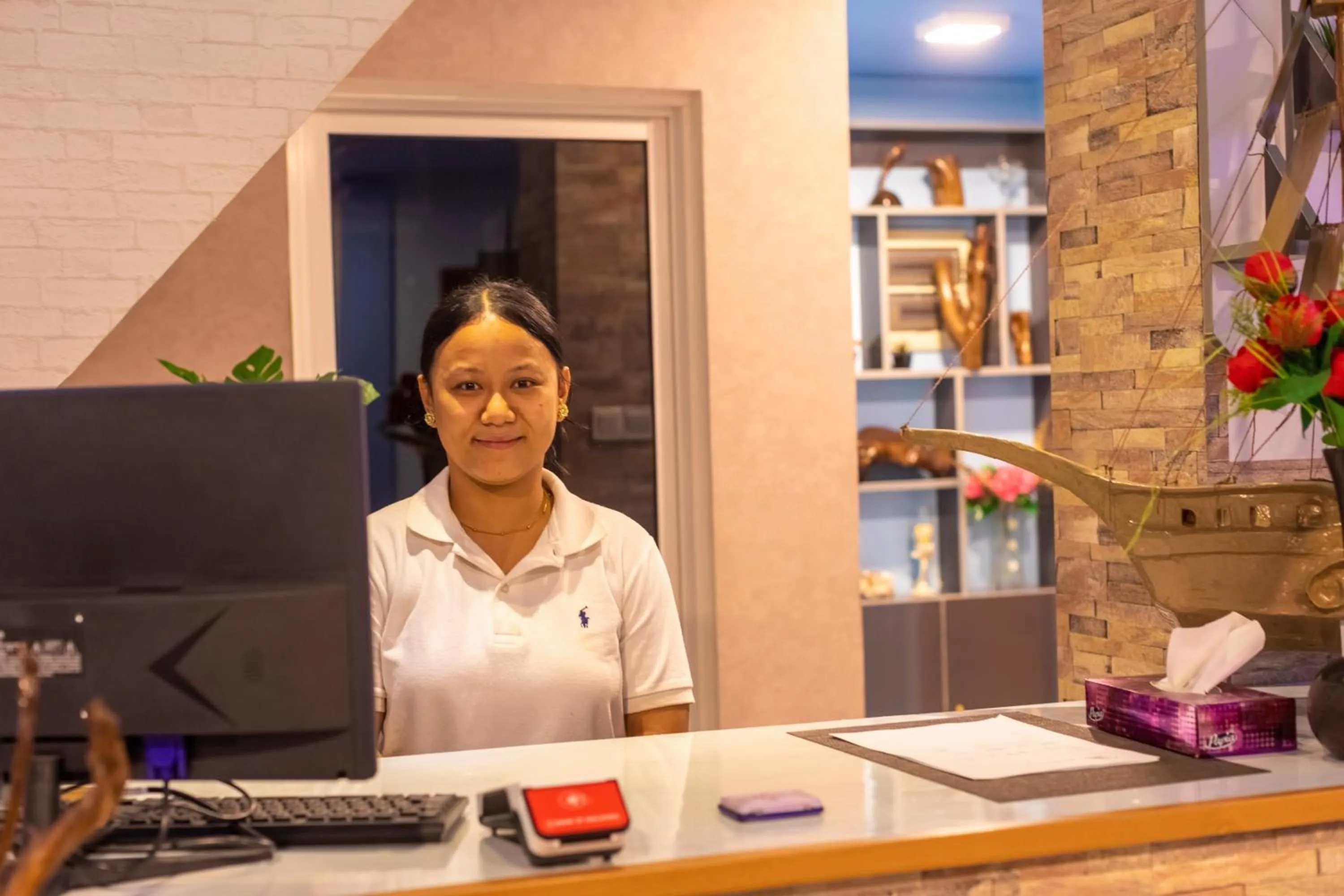 Lobby or reception in Isle inn {Fuvahmulah)
