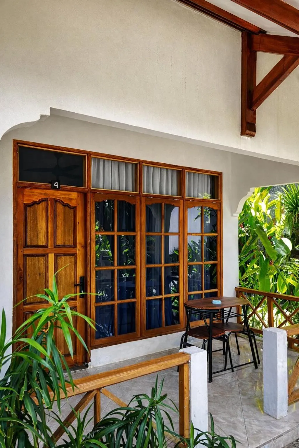 Patio in The Confidential Mandalika - Sea Front Hotel - New Starlink 70Mbps WiFi - Free Gym Access