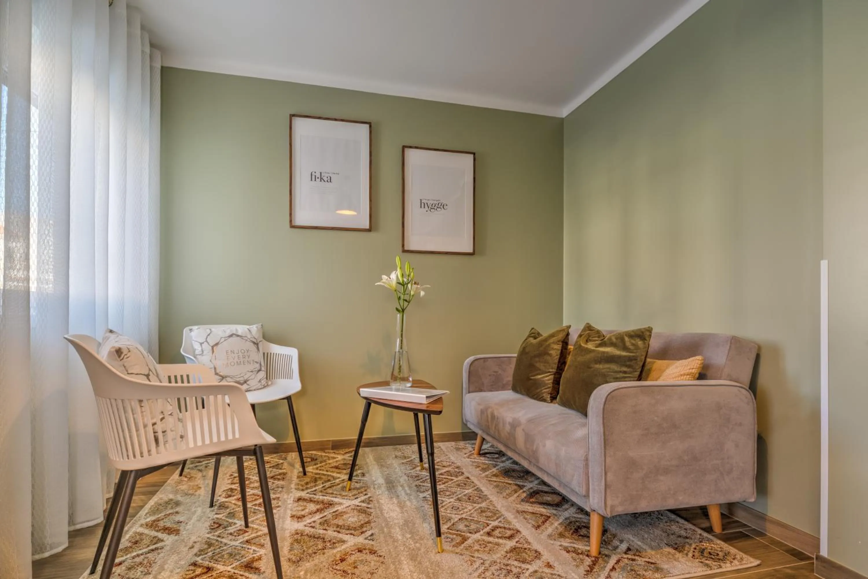 Living room in Fika Guest House