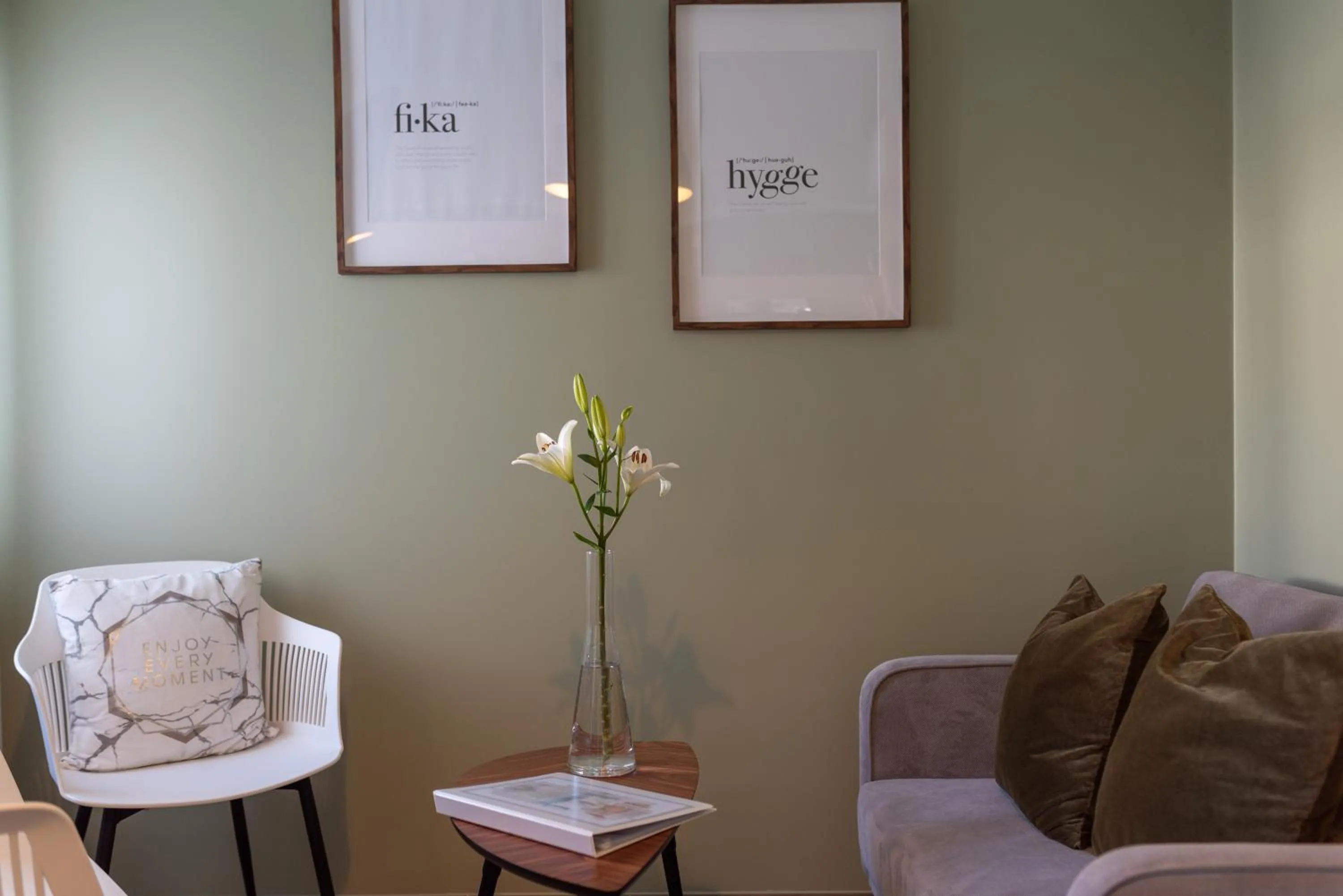 Living room in Fika Guest House