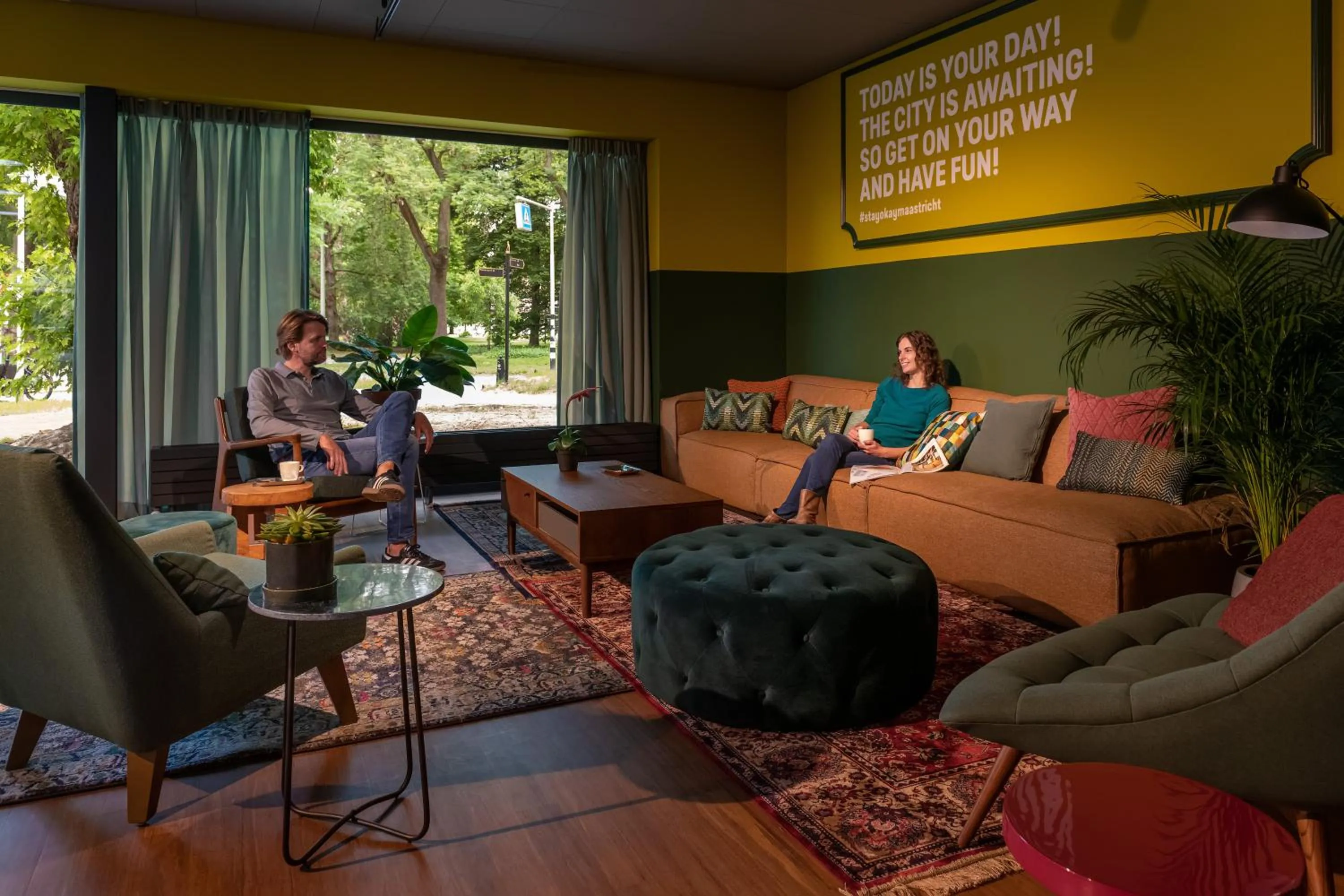 Lounge or bar in Stayokay Hostel Maastricht