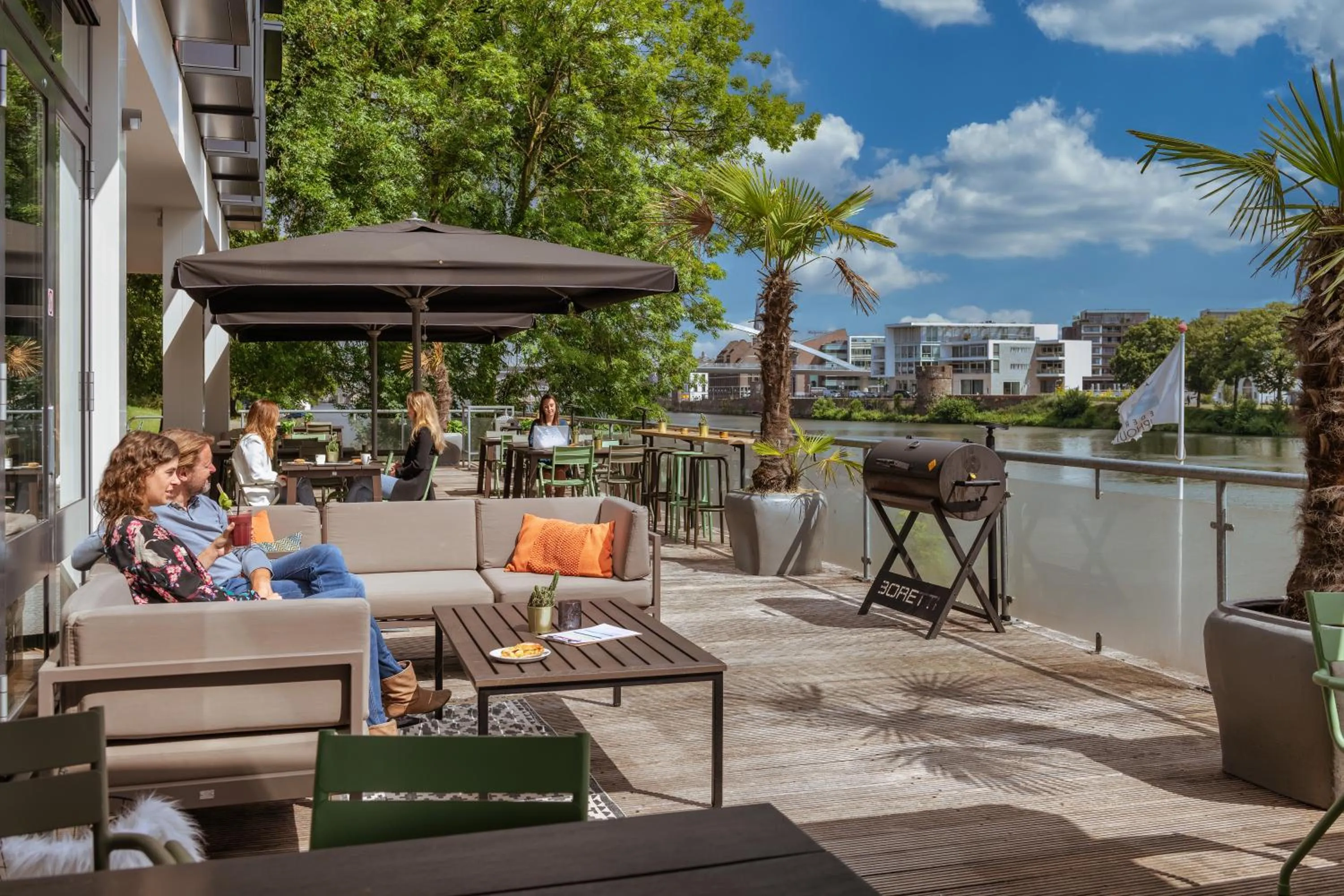 BBQ facilities in Stayokay Hostel Maastricht