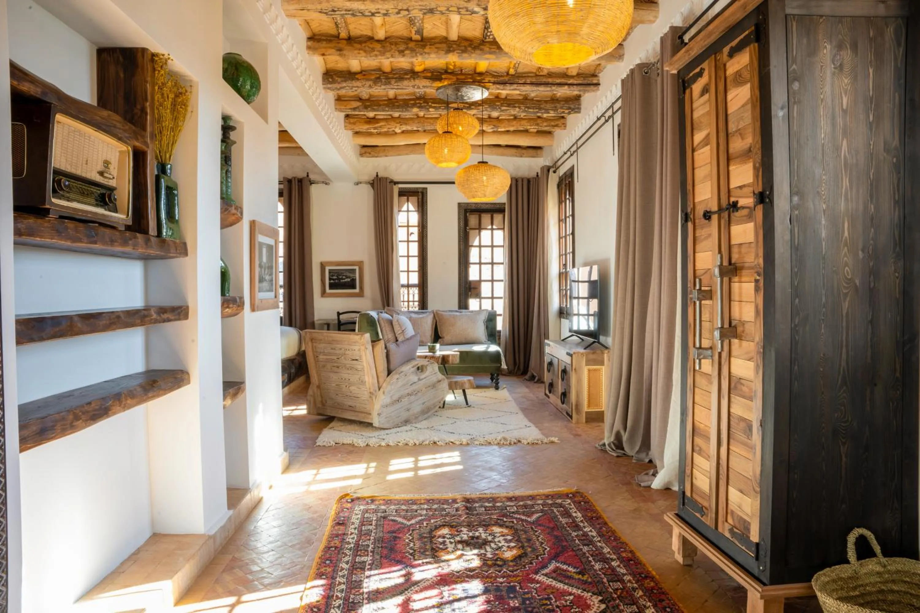 Seating area in Eden Boutique Hotel