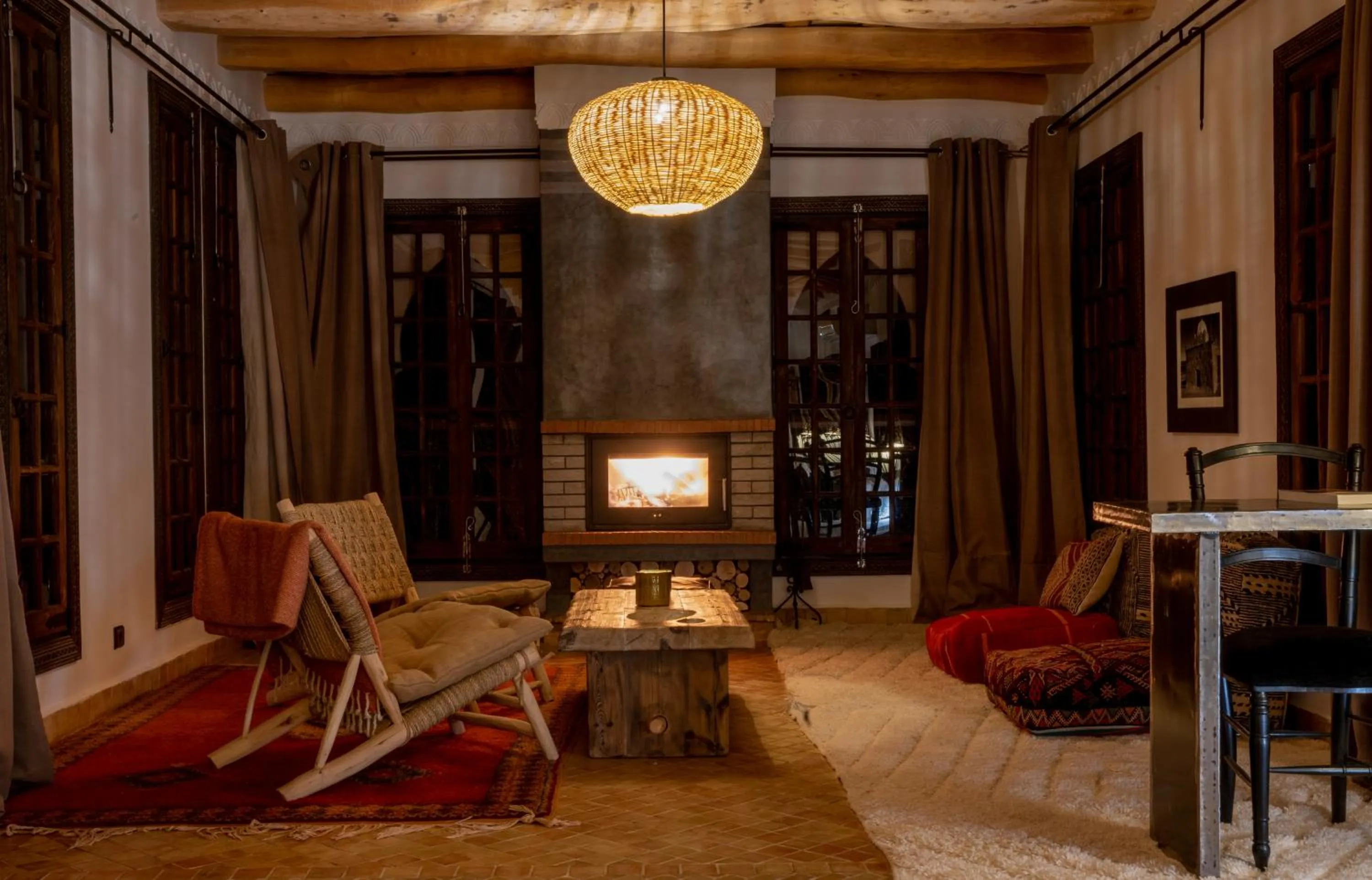 Seating area in Eden Boutique Hotel