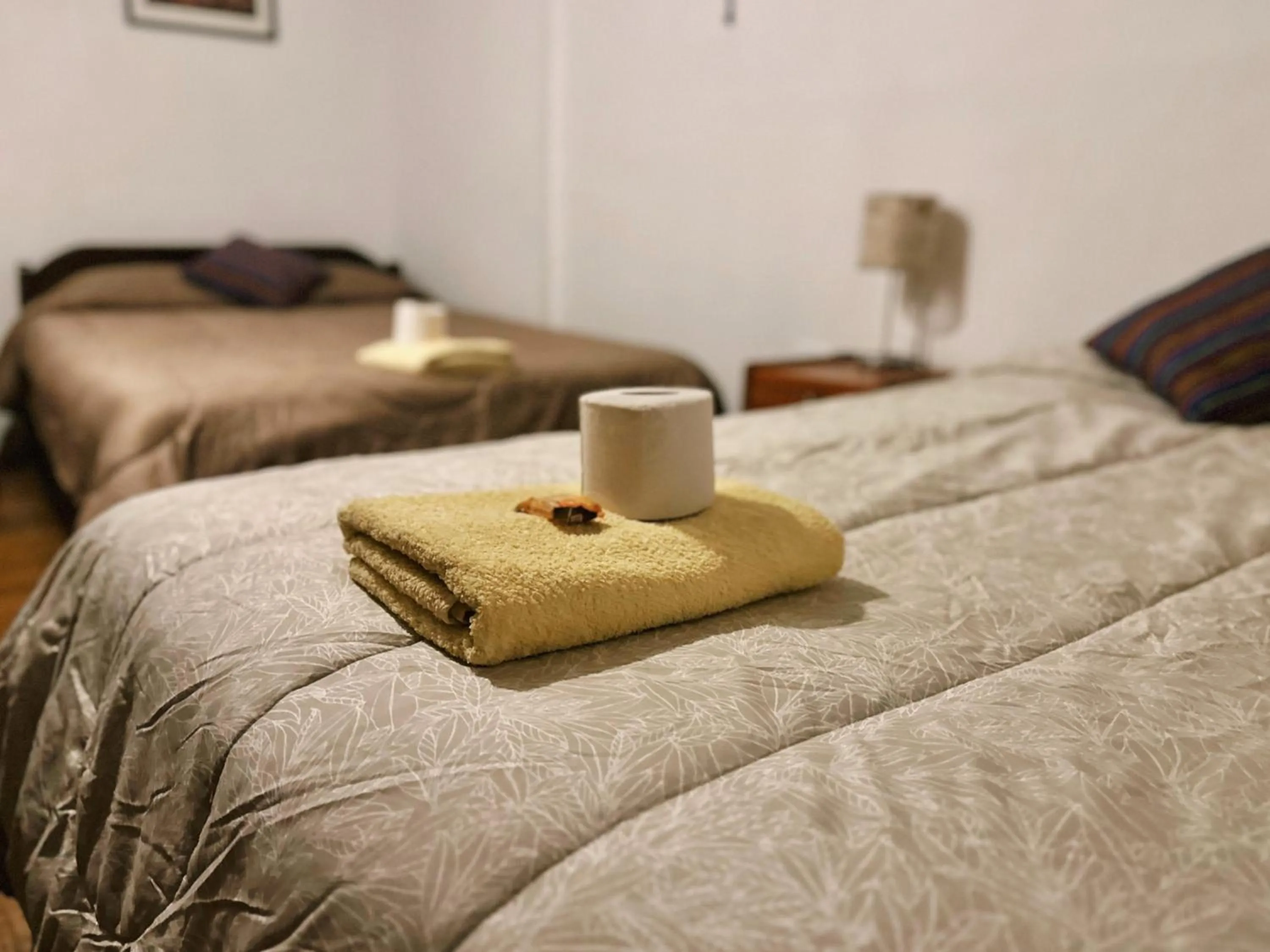 Bed in Casa Cusco guest house