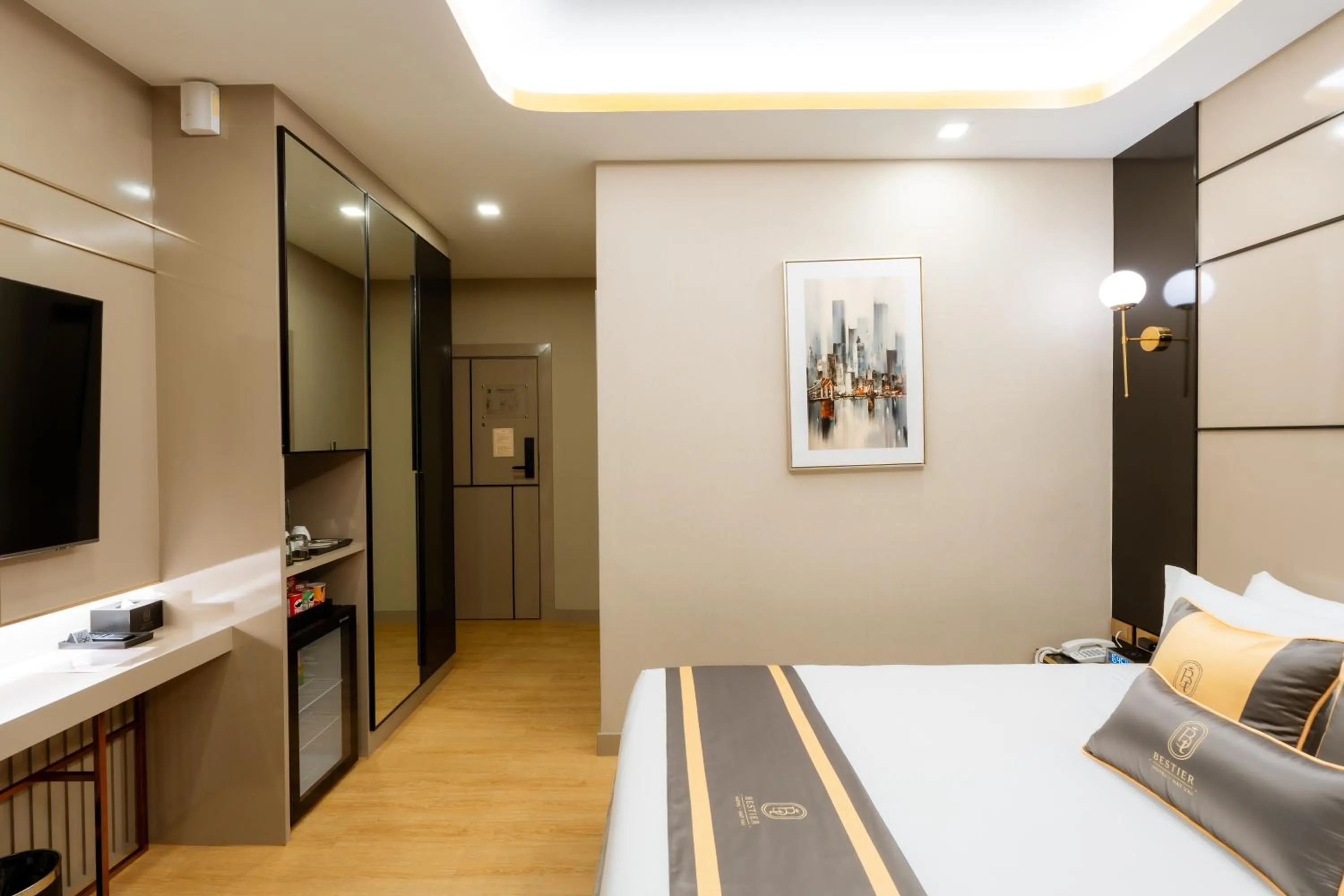 Bed in Bestier Hotel Hatyai