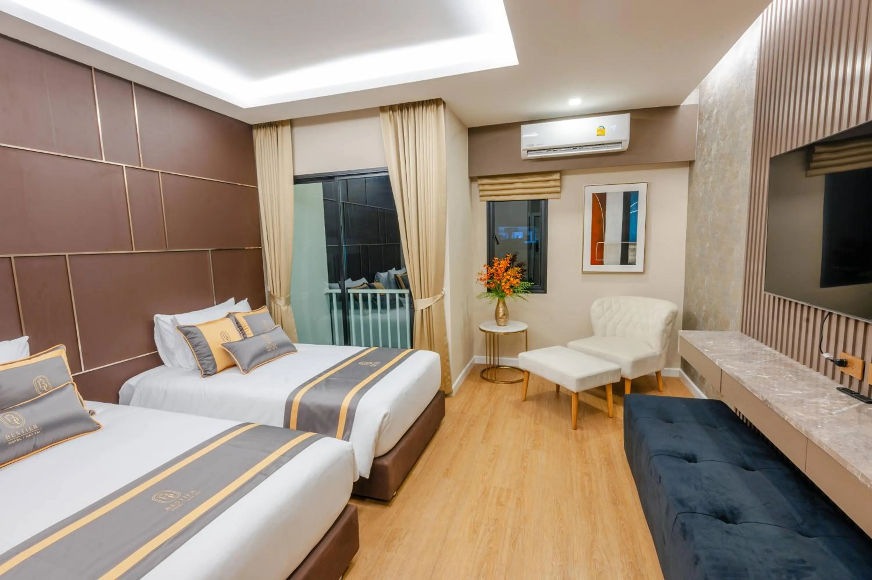 Bed in Bestier Hotel Hatyai