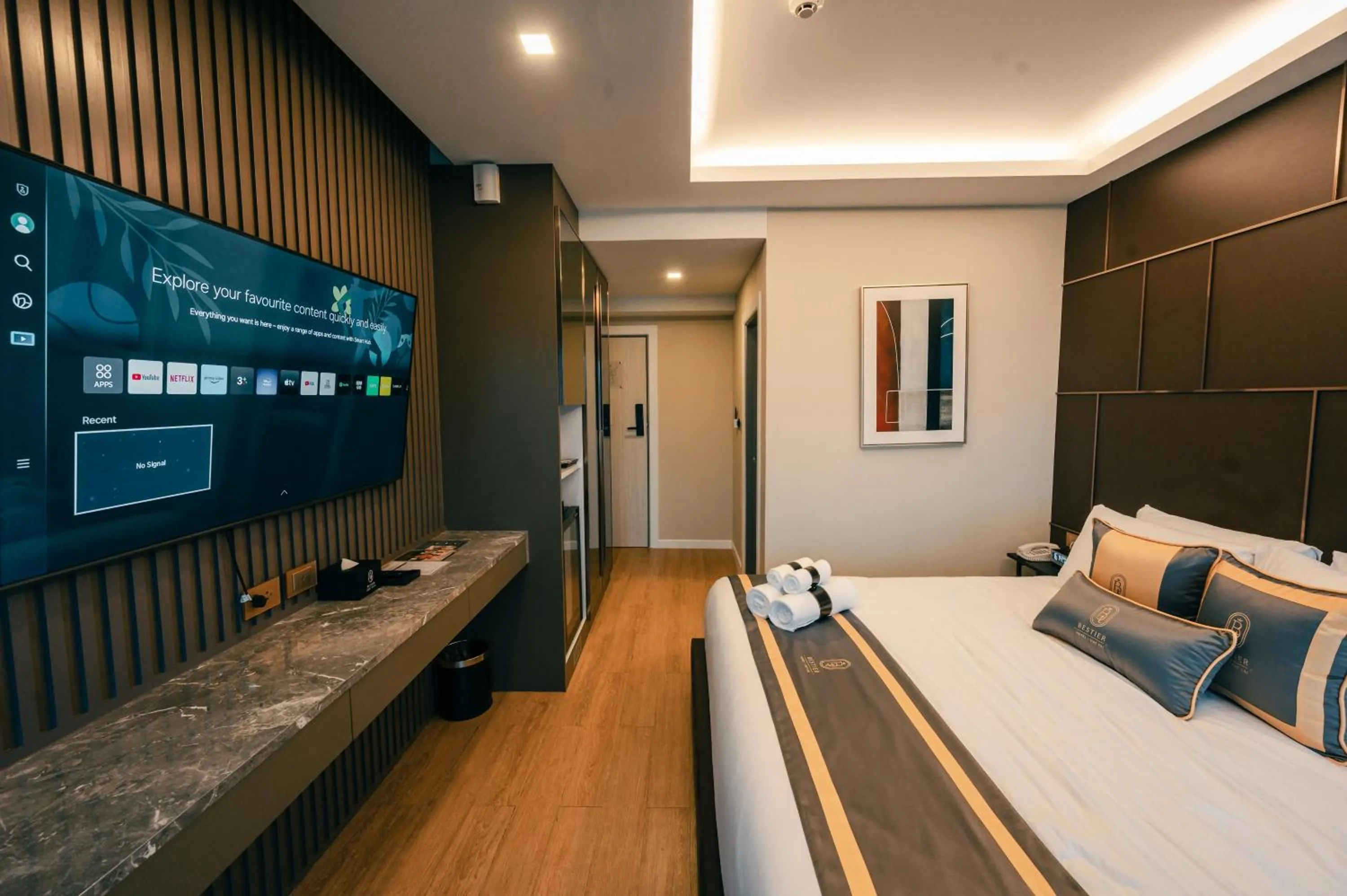 Bed in Bestier Hotel Hatyai