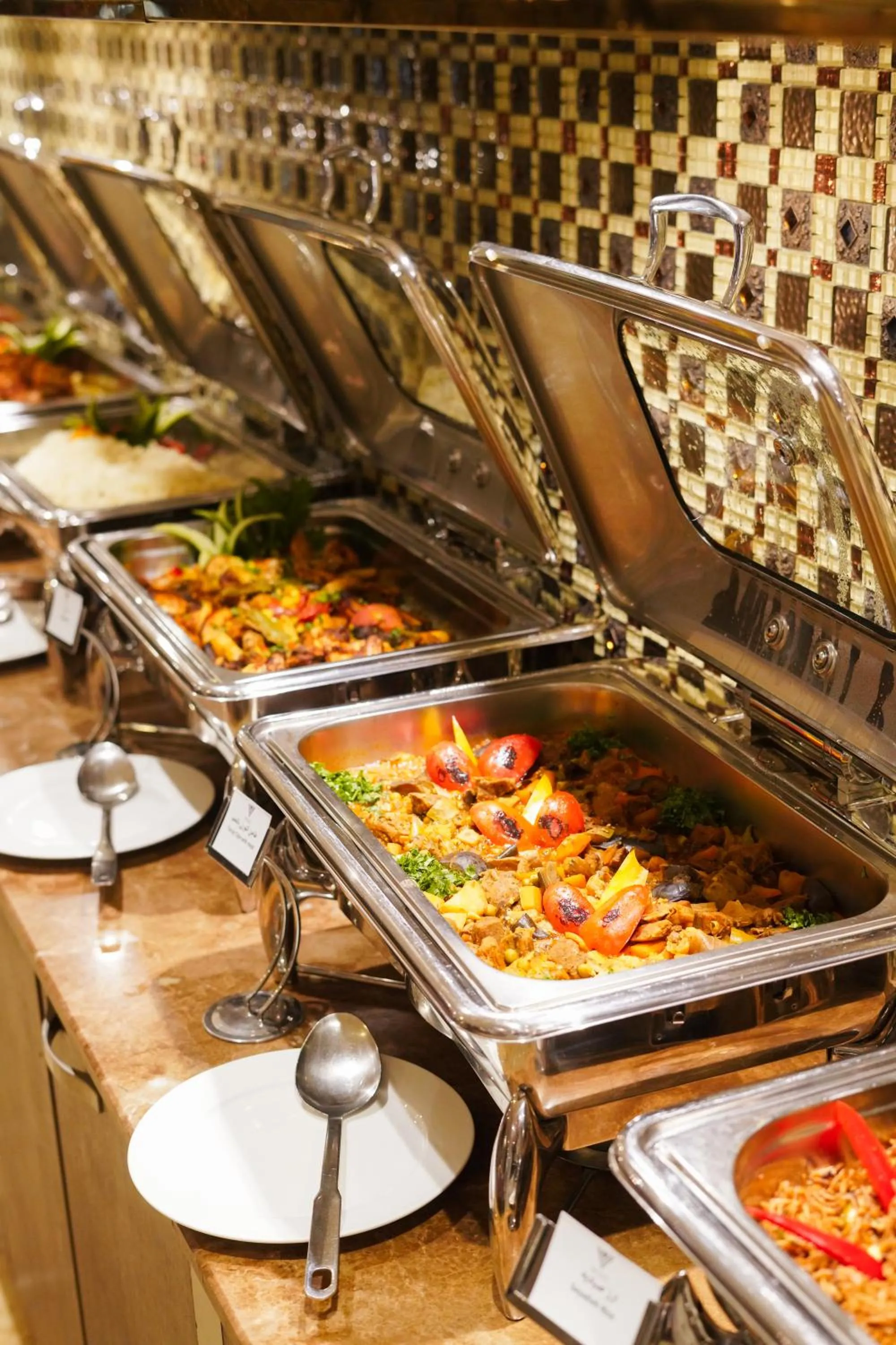 Buffet breakfast in Verta Quraish Hotel Jeddah