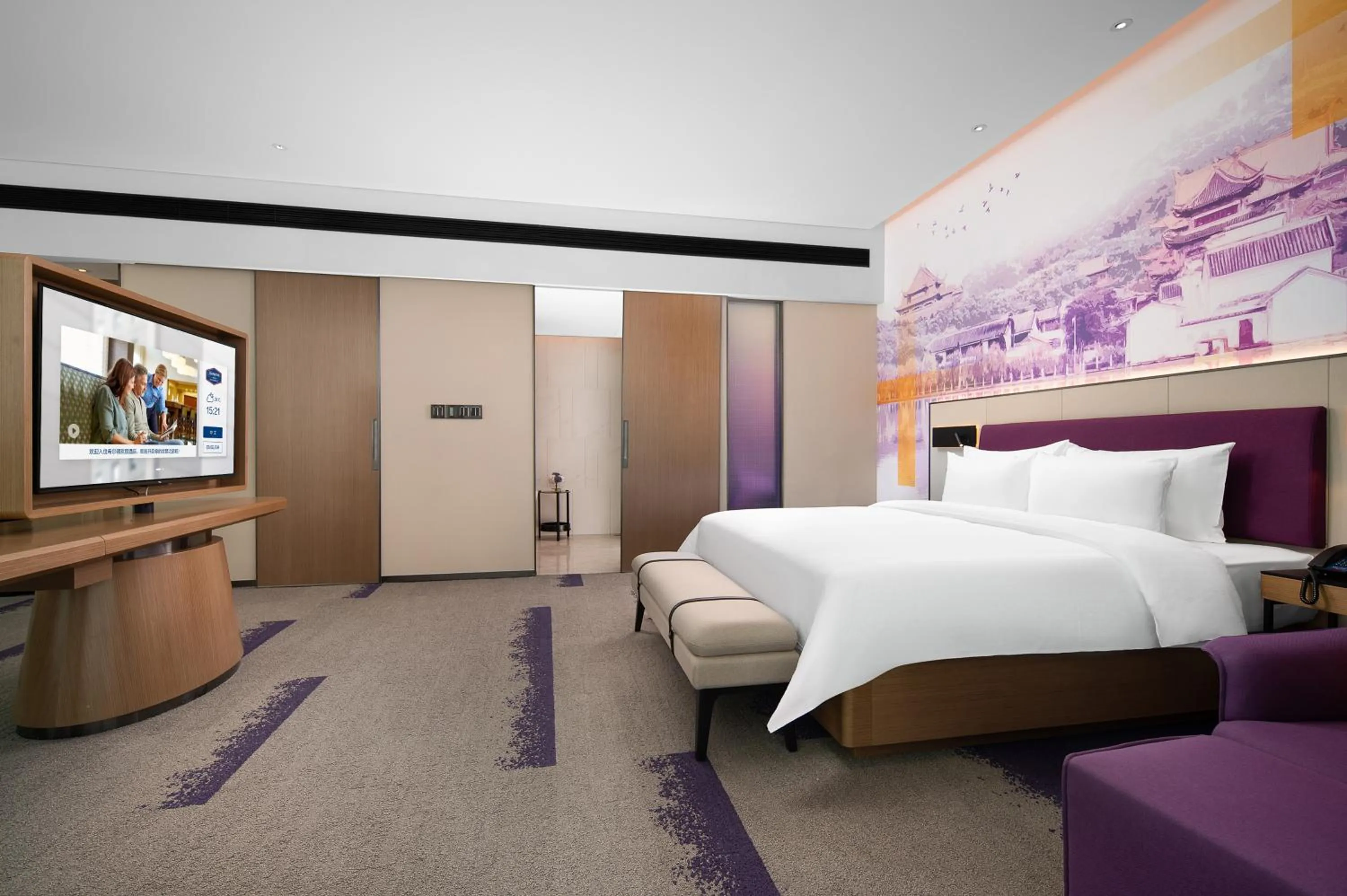 Bedroom, Bed in Hampton by Hilton Foshan Shunde Beijiao