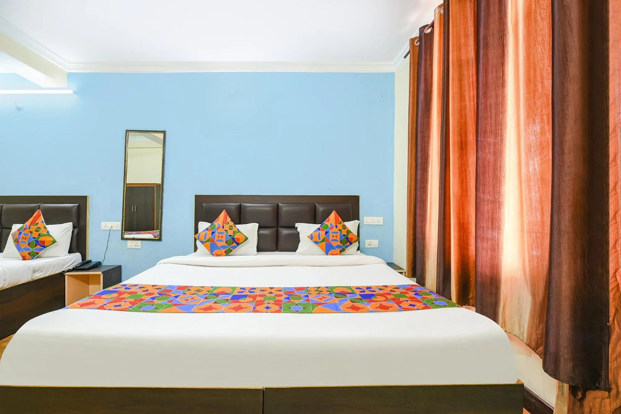 Bed in FabHotel Annapurna