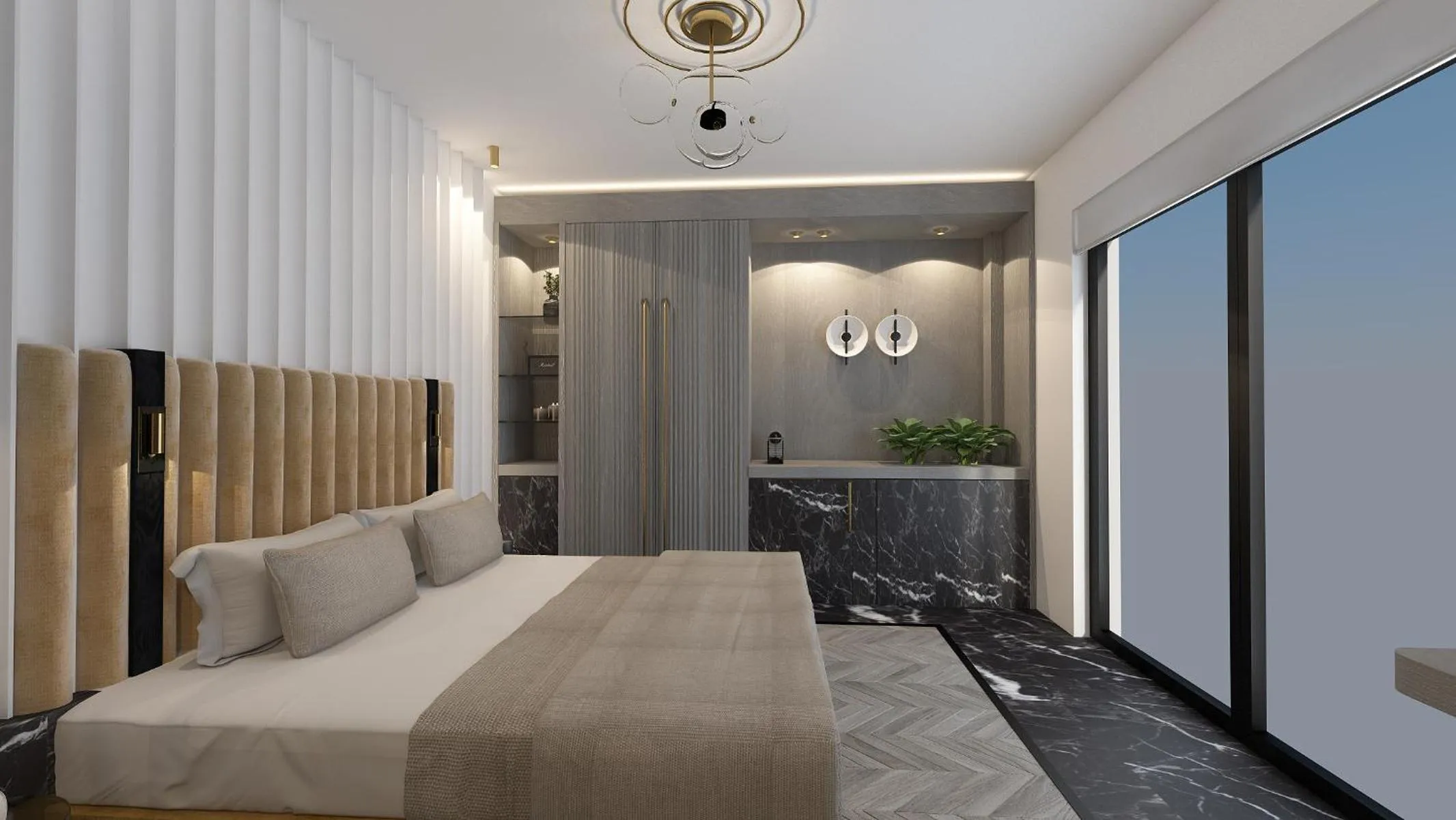 Bedroom, Bed in Esse Athens