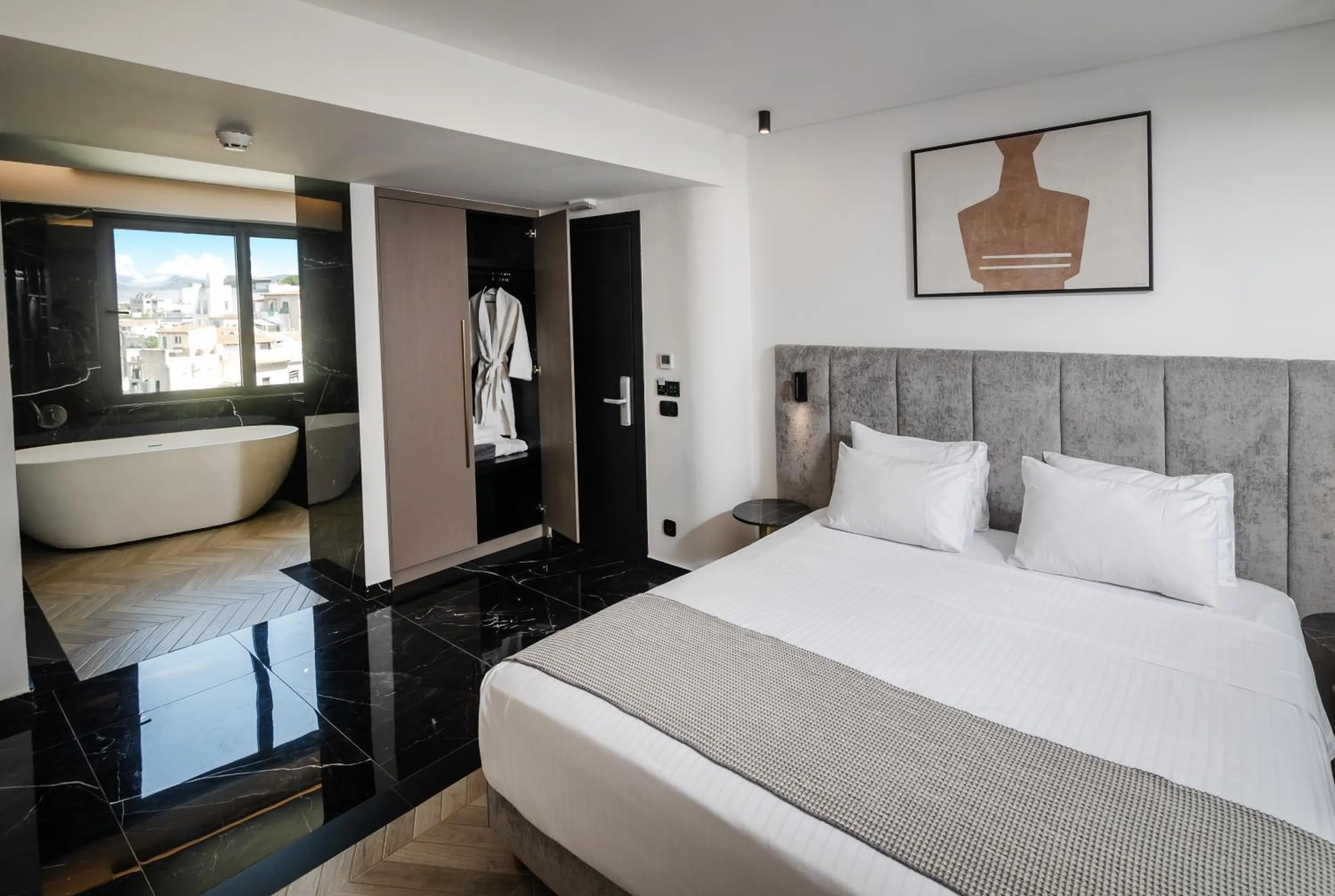 Bedroom, Bed in Esse Athens