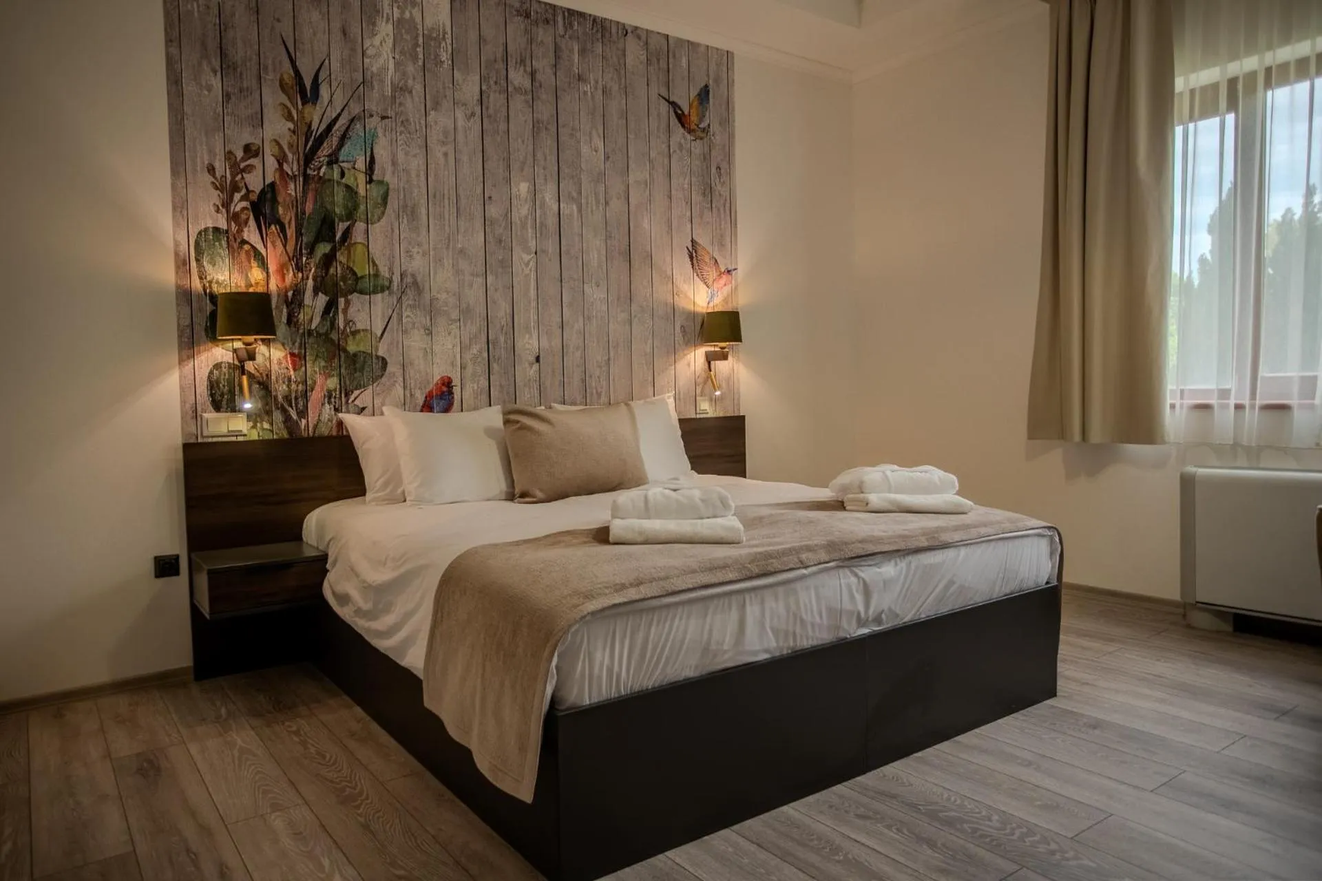 Bed in Hotel Golden Palace