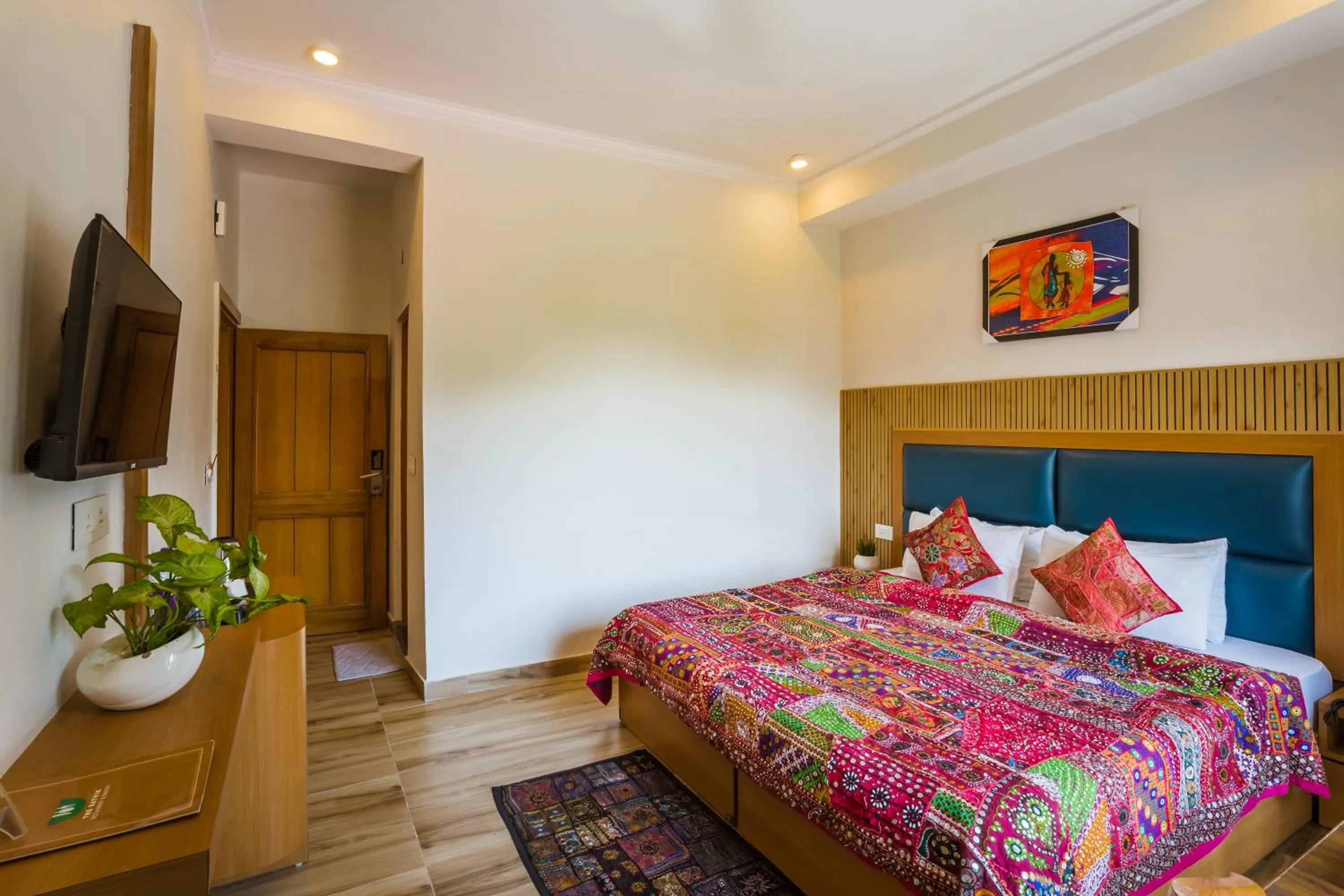 Photo of the whole room, Bed in Tripli Hotels Ayushman Retreat