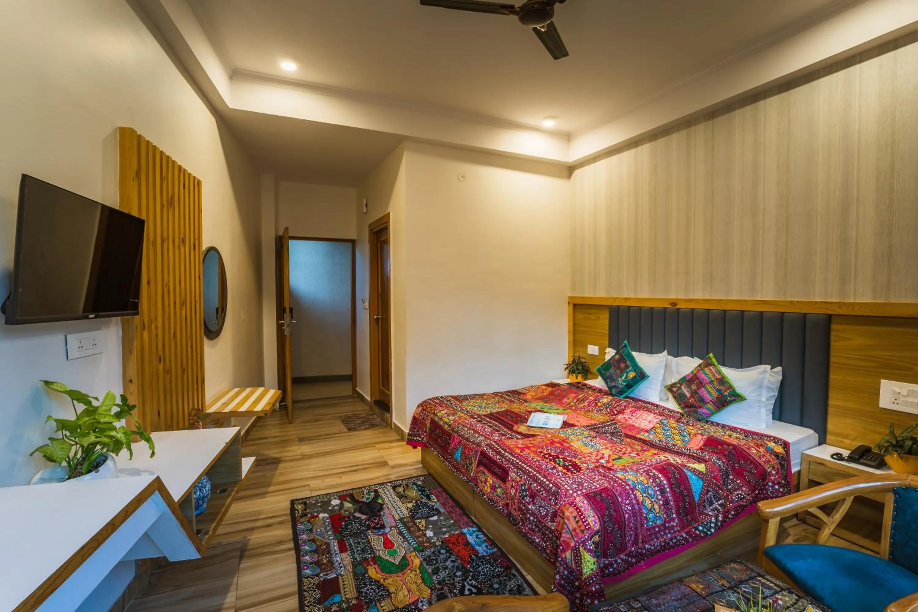 Photo of the whole room, Bed in Tripli Hotels Ayushman Retreat