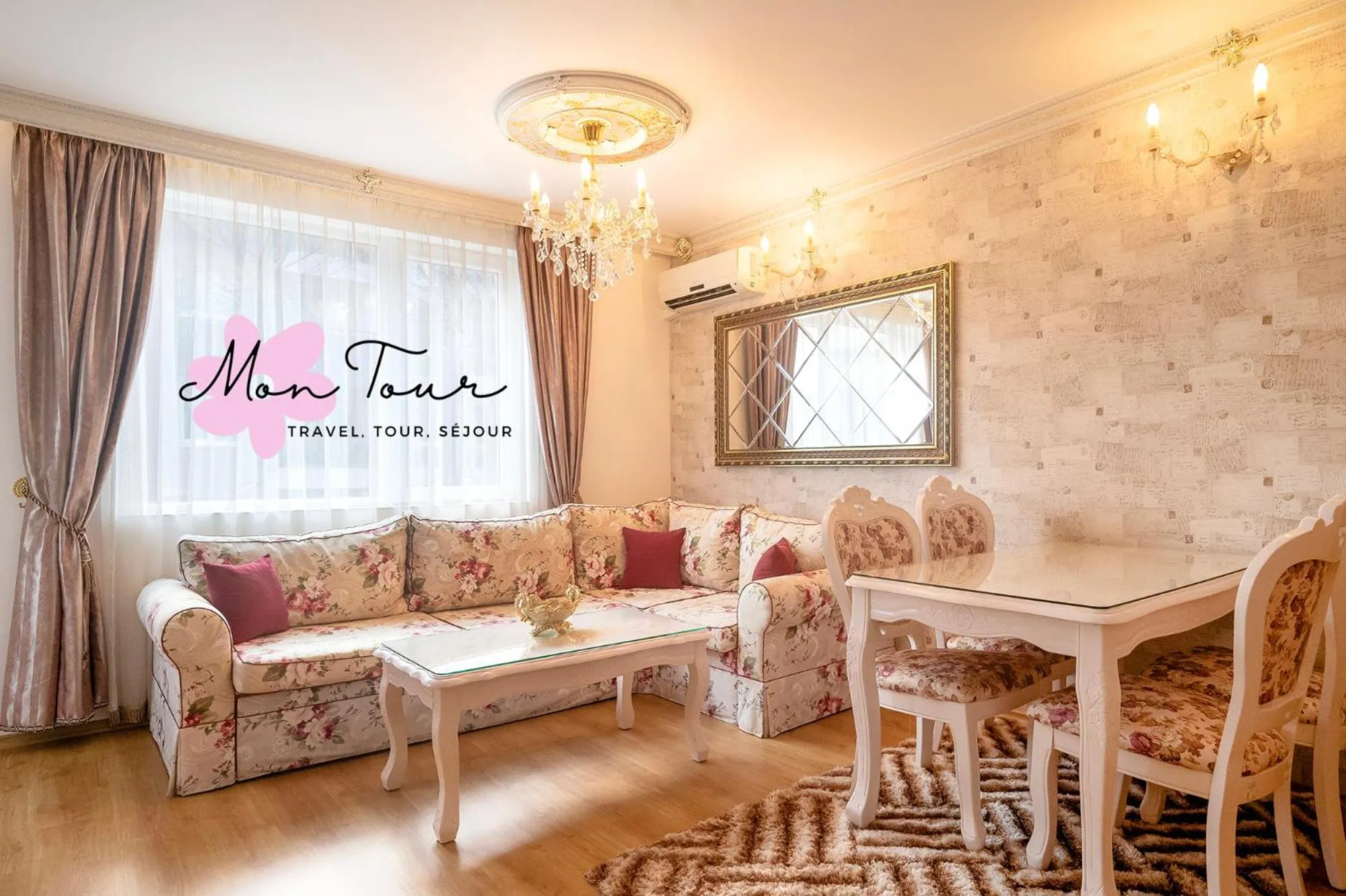 Living room in Mon Tour apartments