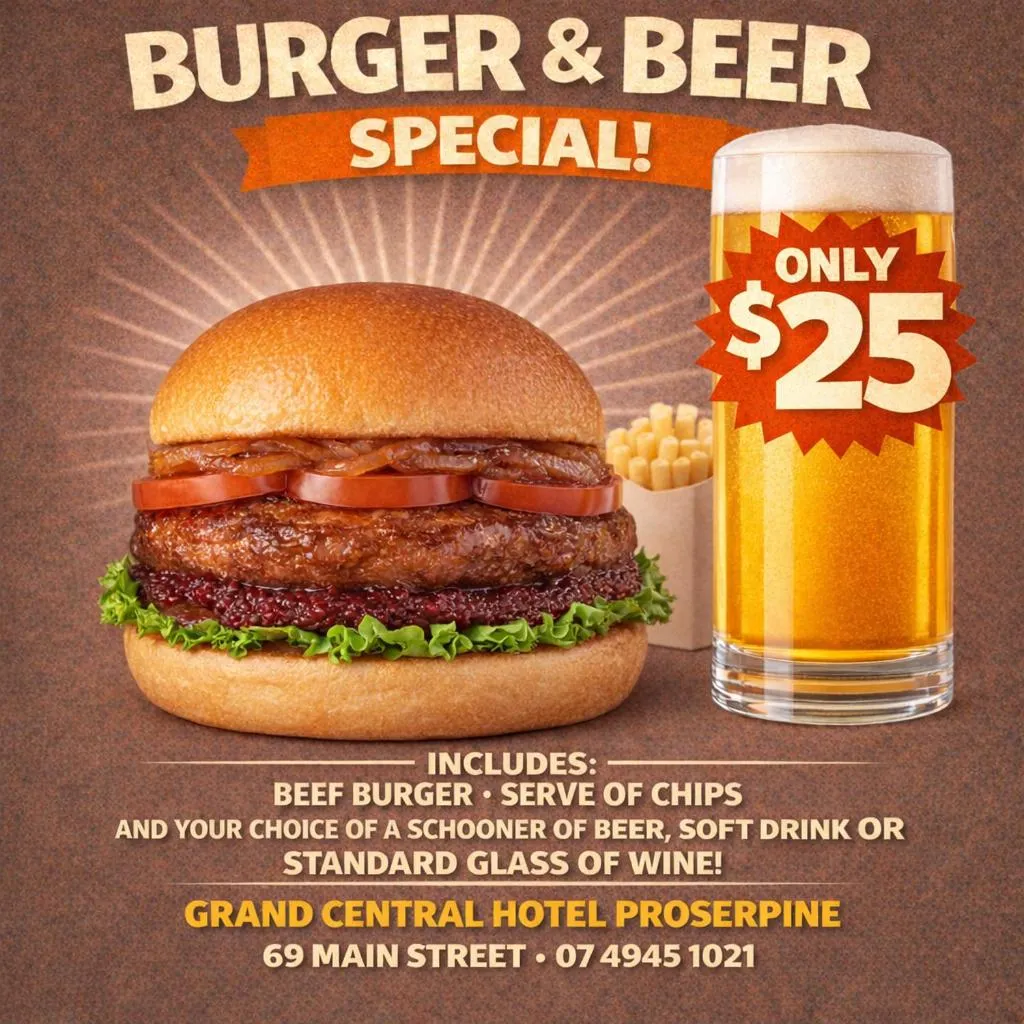 Lounge or bar in GRAND CENTRAL HOTEL PROSERPINE