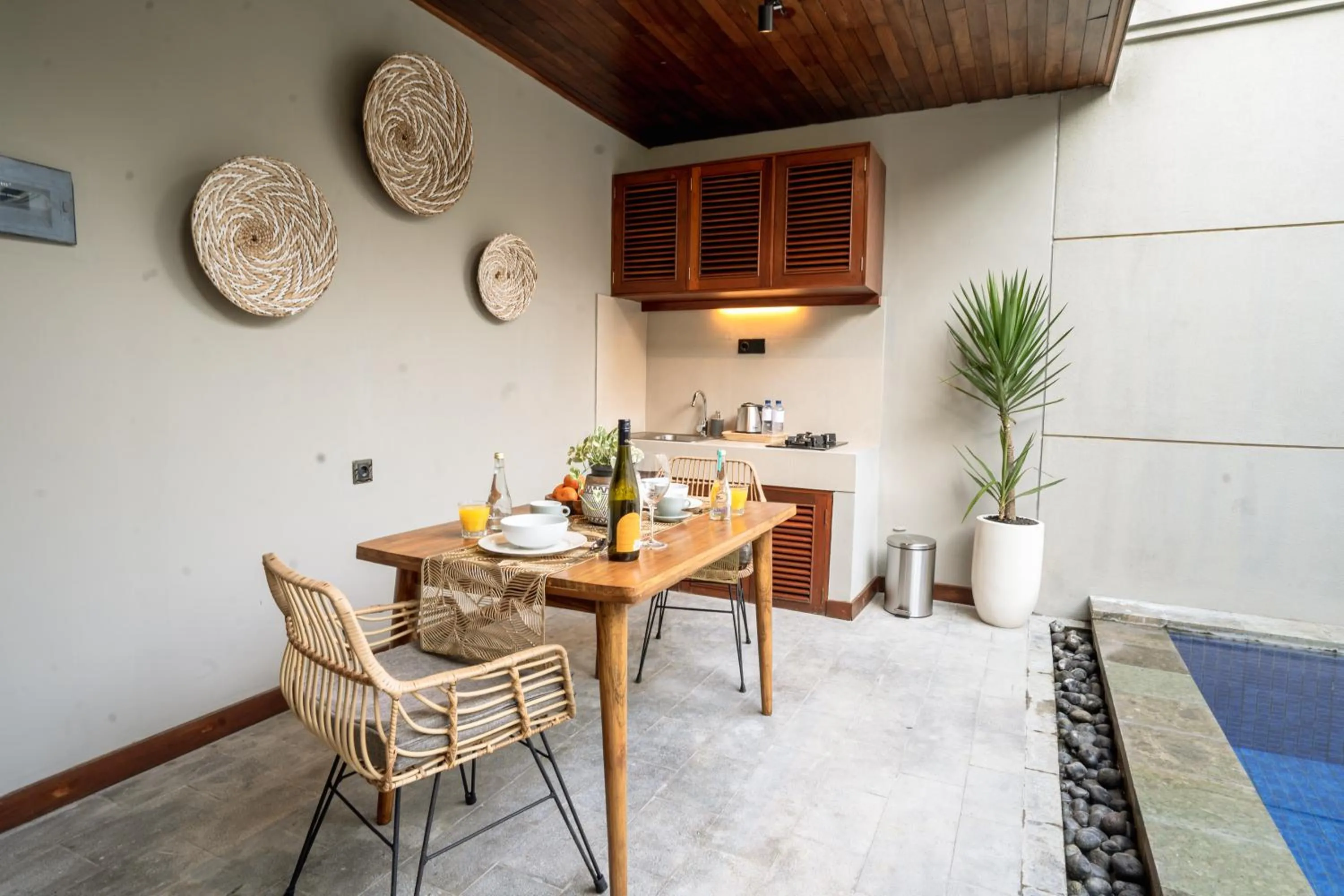 kitchen in Damarya Villa Canggu by Samhita Bali