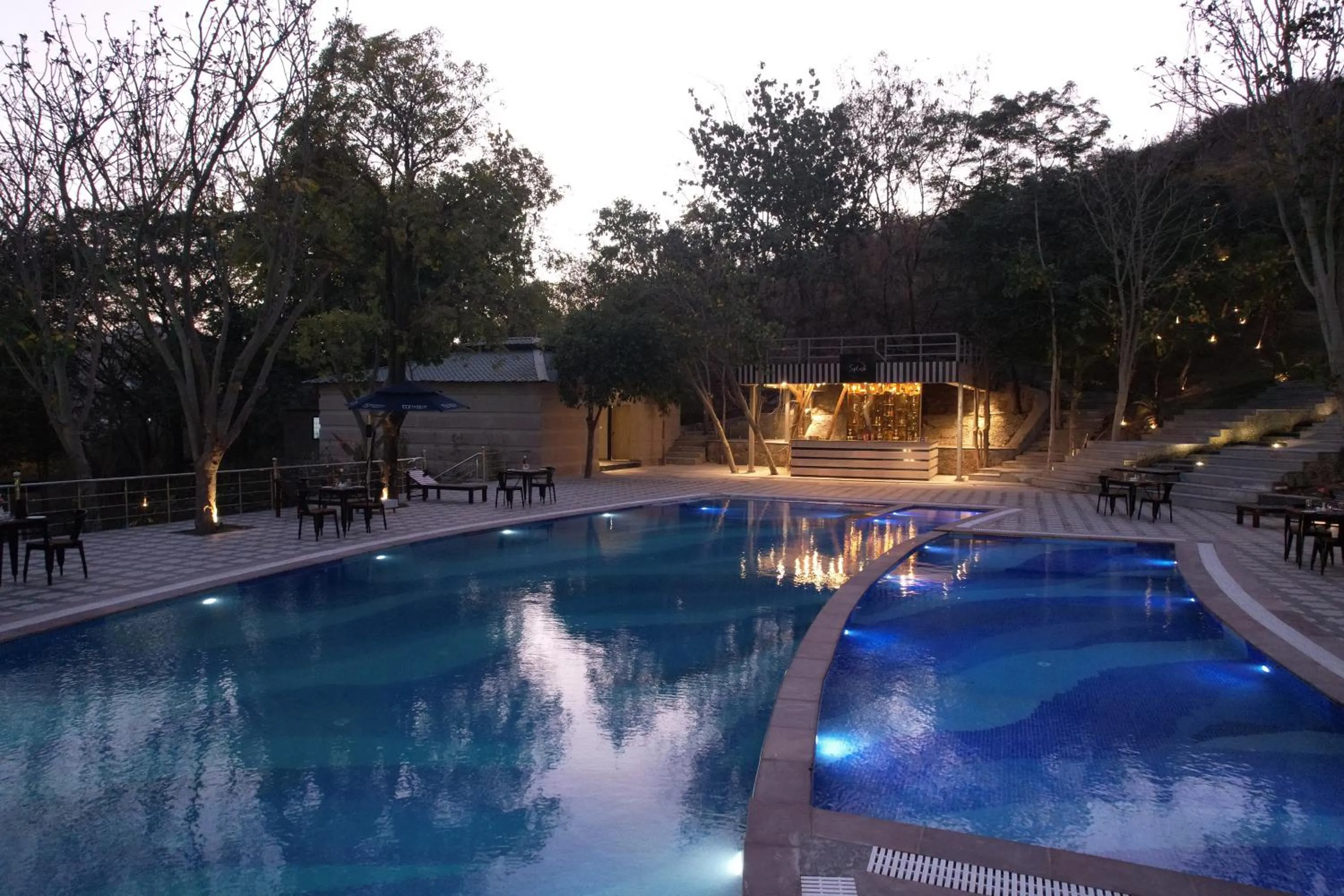 Swimming pool in Essentia Luxury Resort & Spa Udaipur