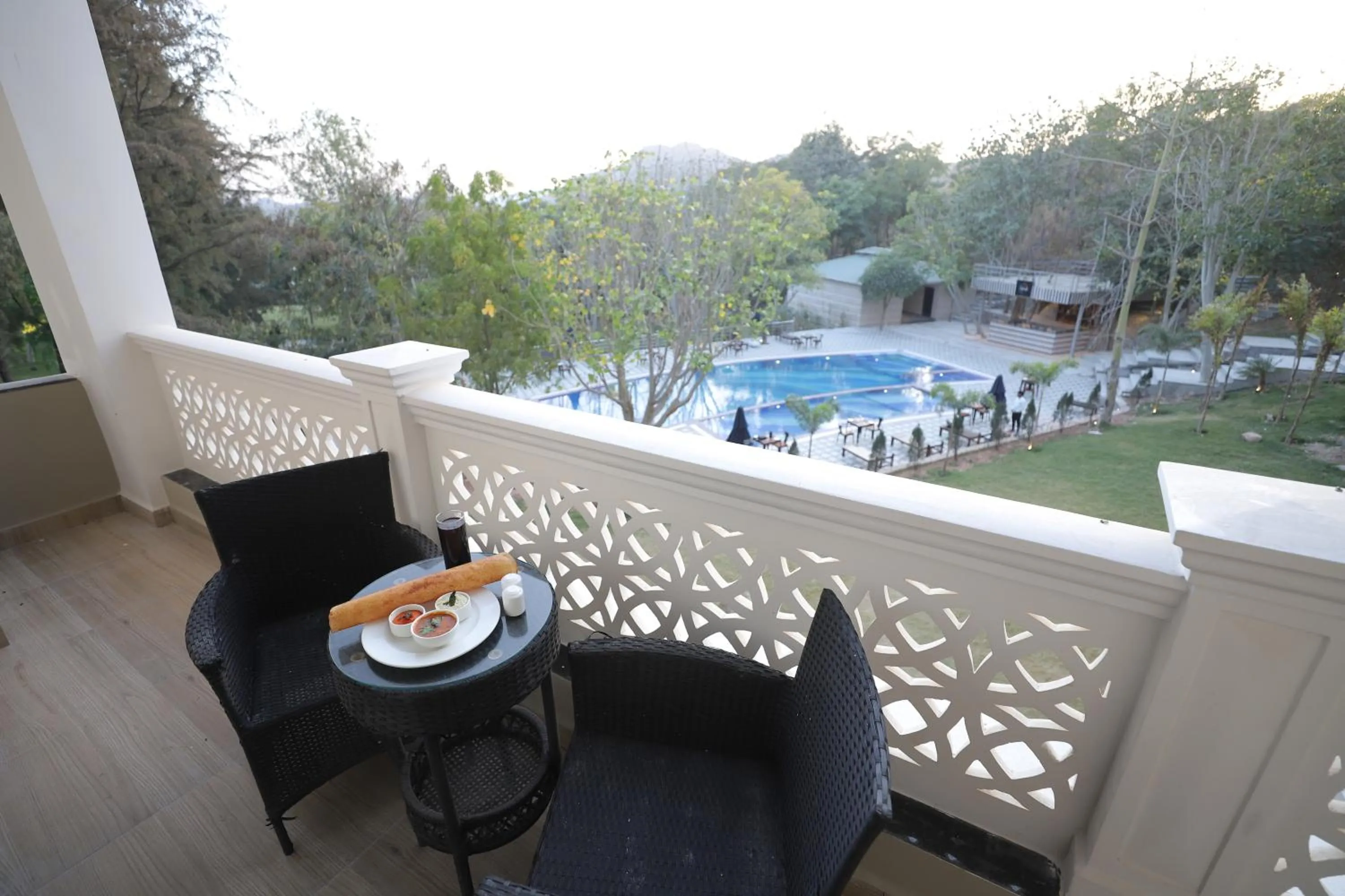 Balcony/Terrace in Essentia Luxury Resort & Spa Udaipur