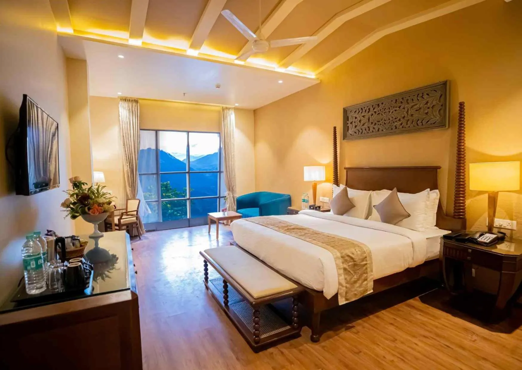 Bed in Essentia Luxury Resort & Spa Udaipur