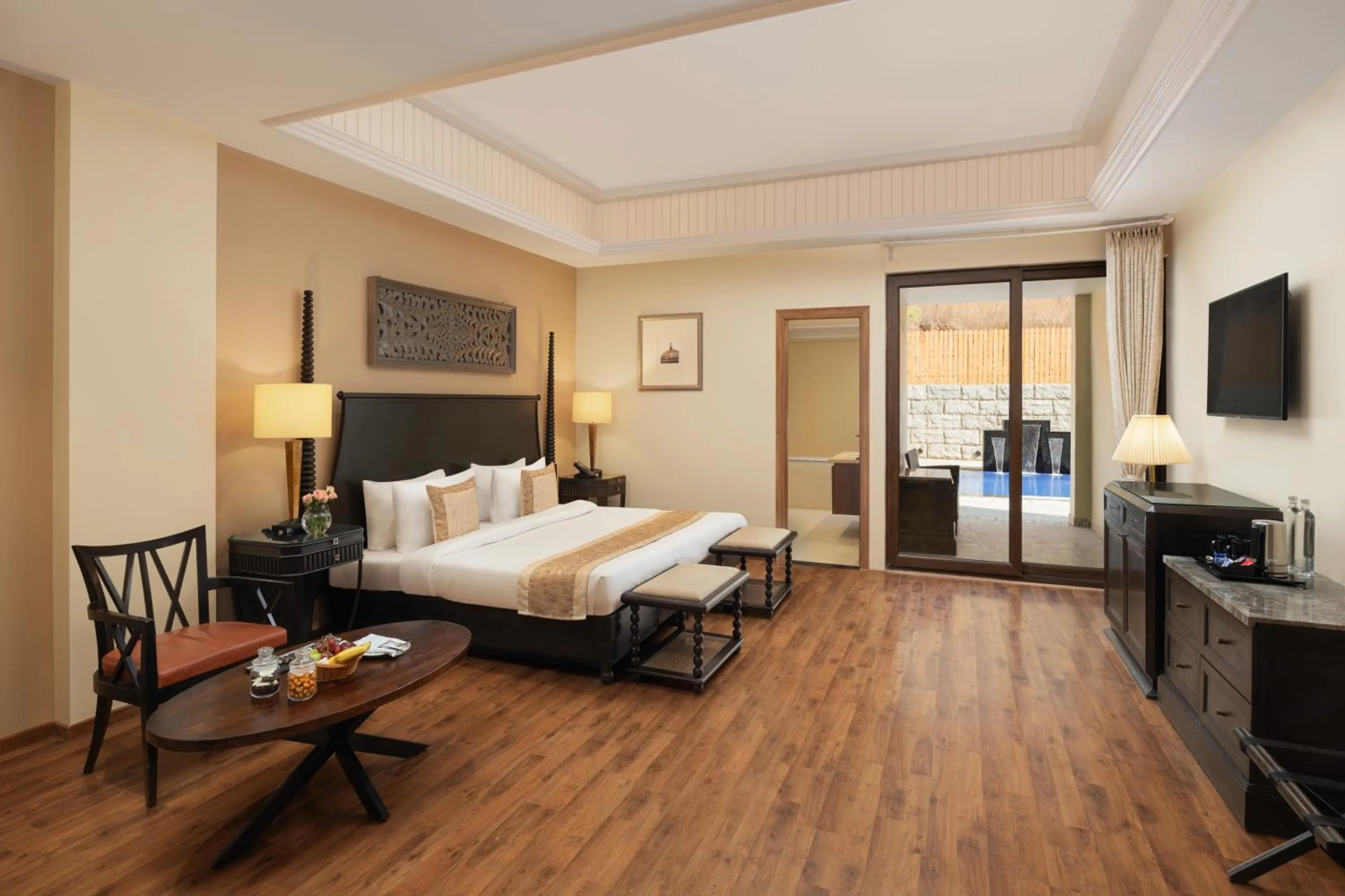 Bedroom, Bed in Essentia Luxury Resort & Spa Udaipur