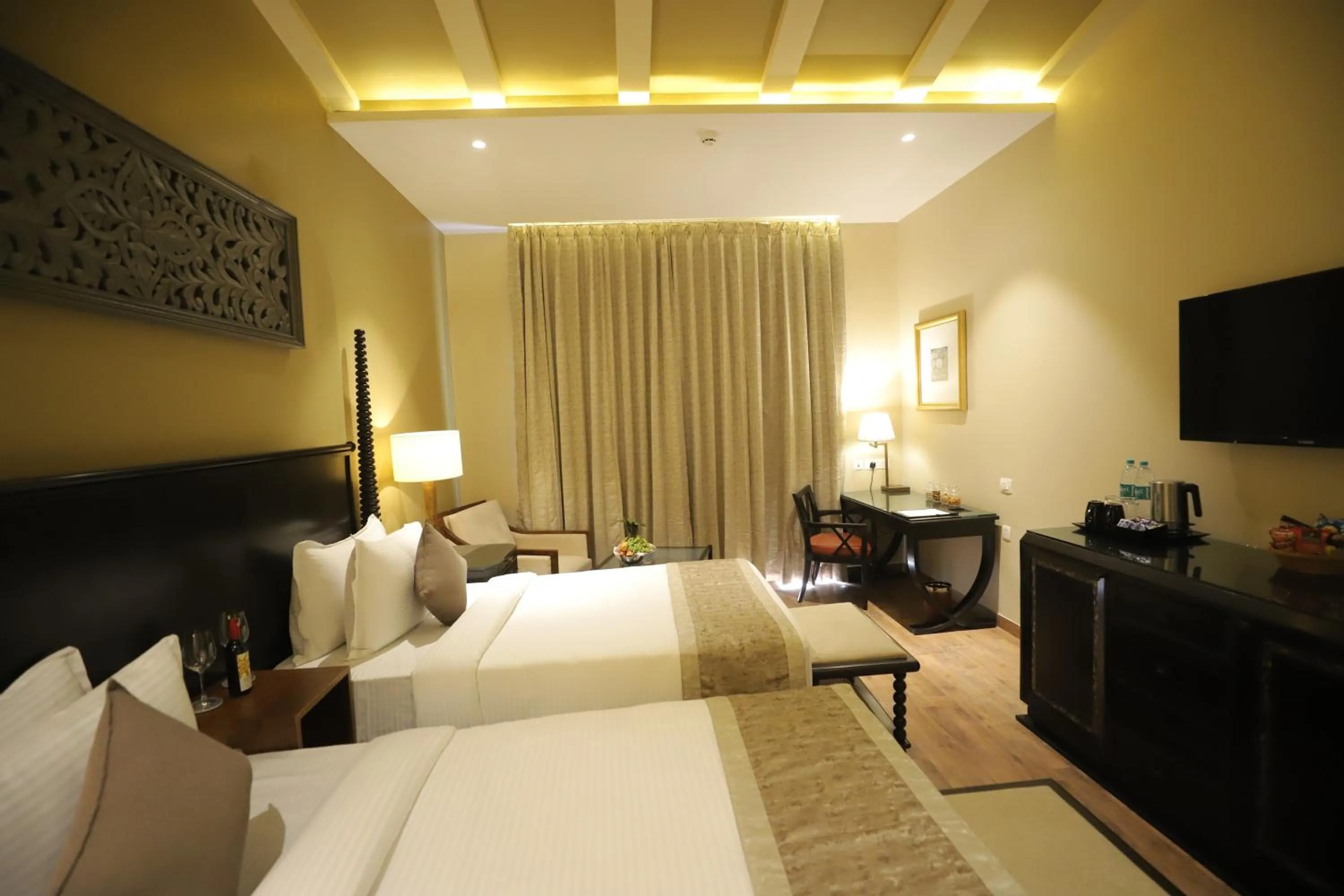 Bedroom, Bed in Essentia Luxury Resort & Spa Udaipur