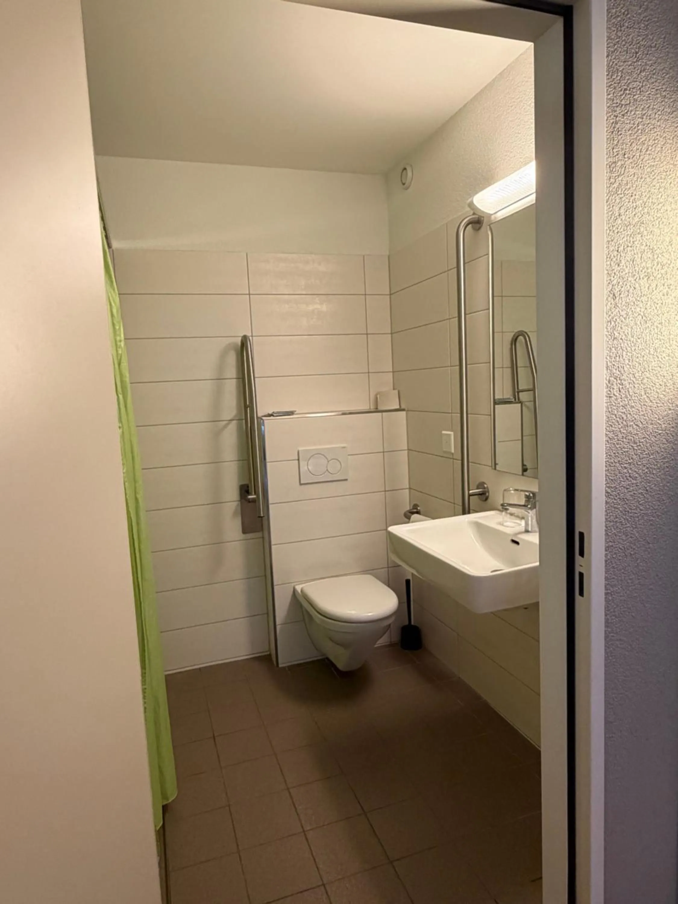 Bathroom in ibis budget Zurich Airport