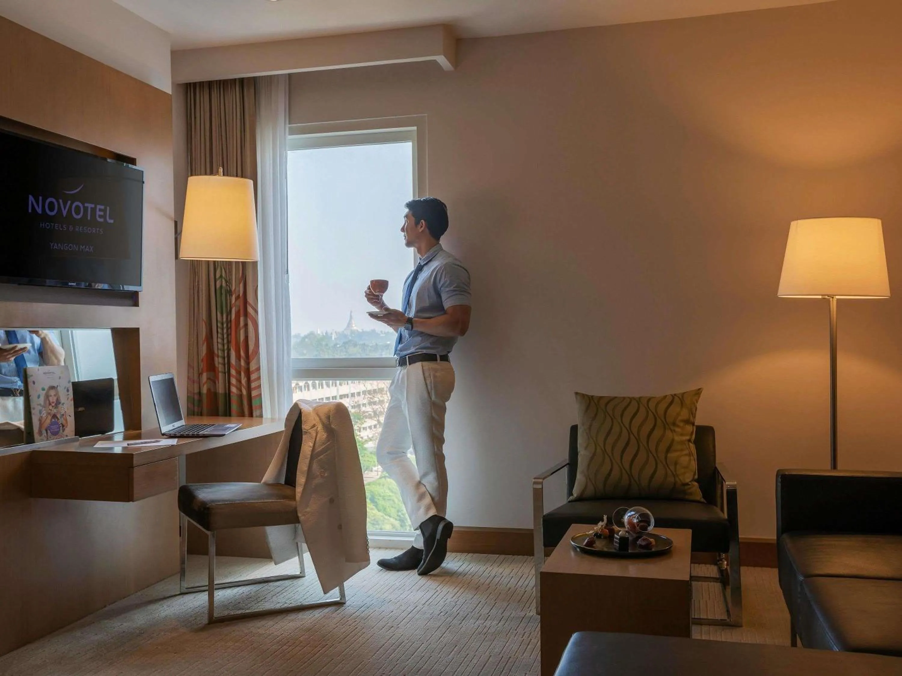 Bedroom in Novotel Yangon Max