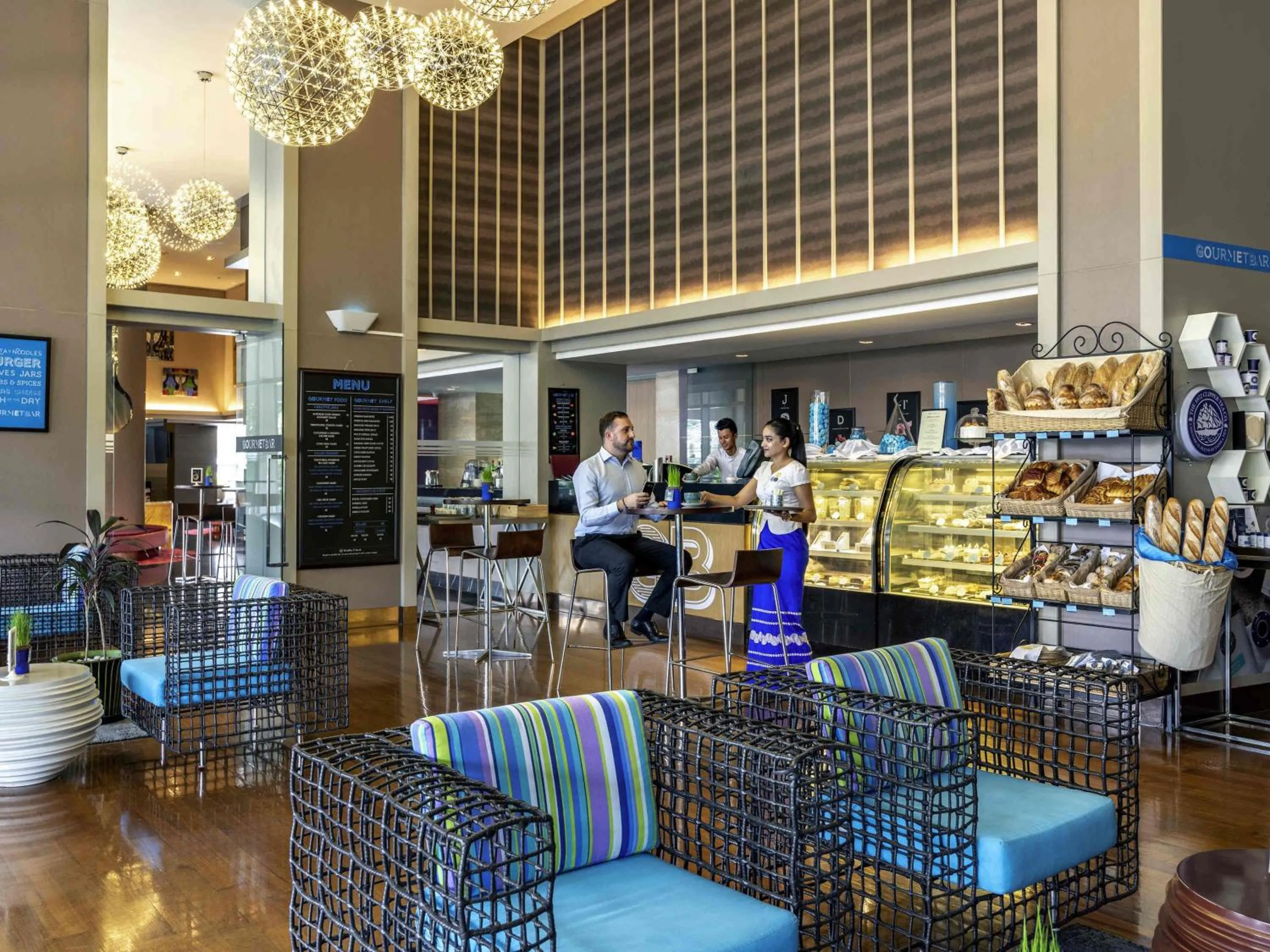 Lounge or bar in Novotel Yangon Max