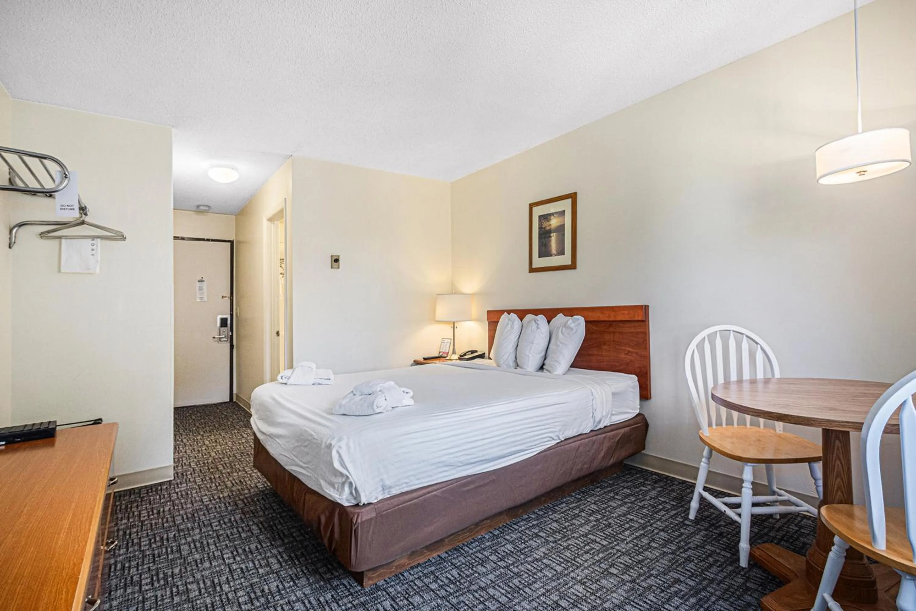 Bed in Ludington Pier House
